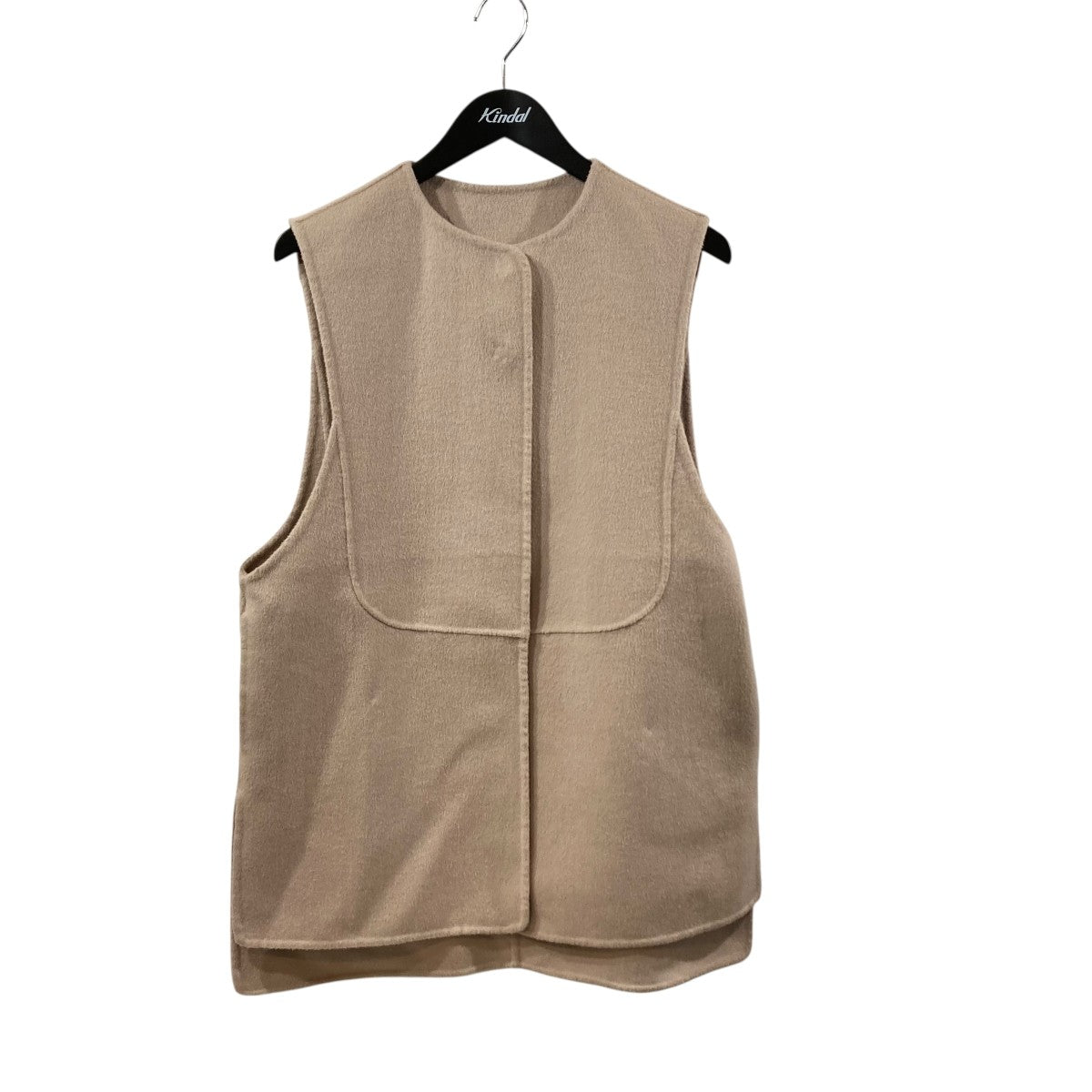 【machatt】ベージュ ベスト machatt マチャット リバーウールベスト ベージュ