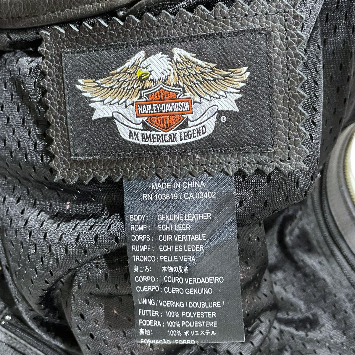 HARLEY-DAVIDSON(ハーレーダビッドソン) ジップアップレザー