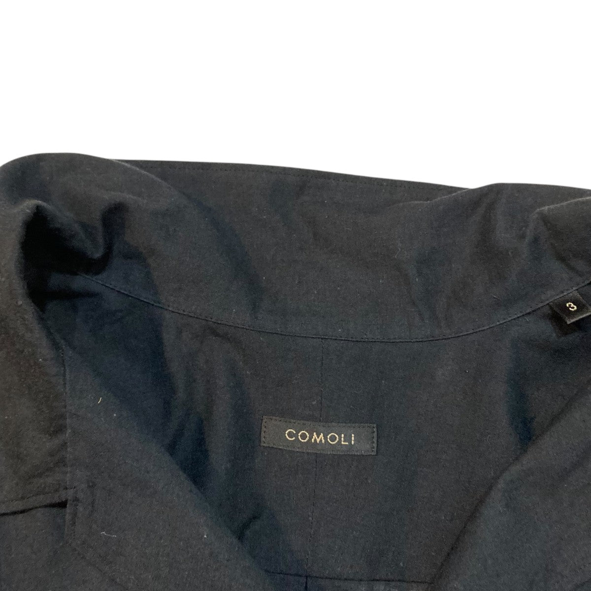 COMOLI(コモリ) KHADIコットン半袖 オープンカラーシャツ半袖 COMOLI(コモリ) KHADIコットン半袖 オープンカラーシャツ半袖