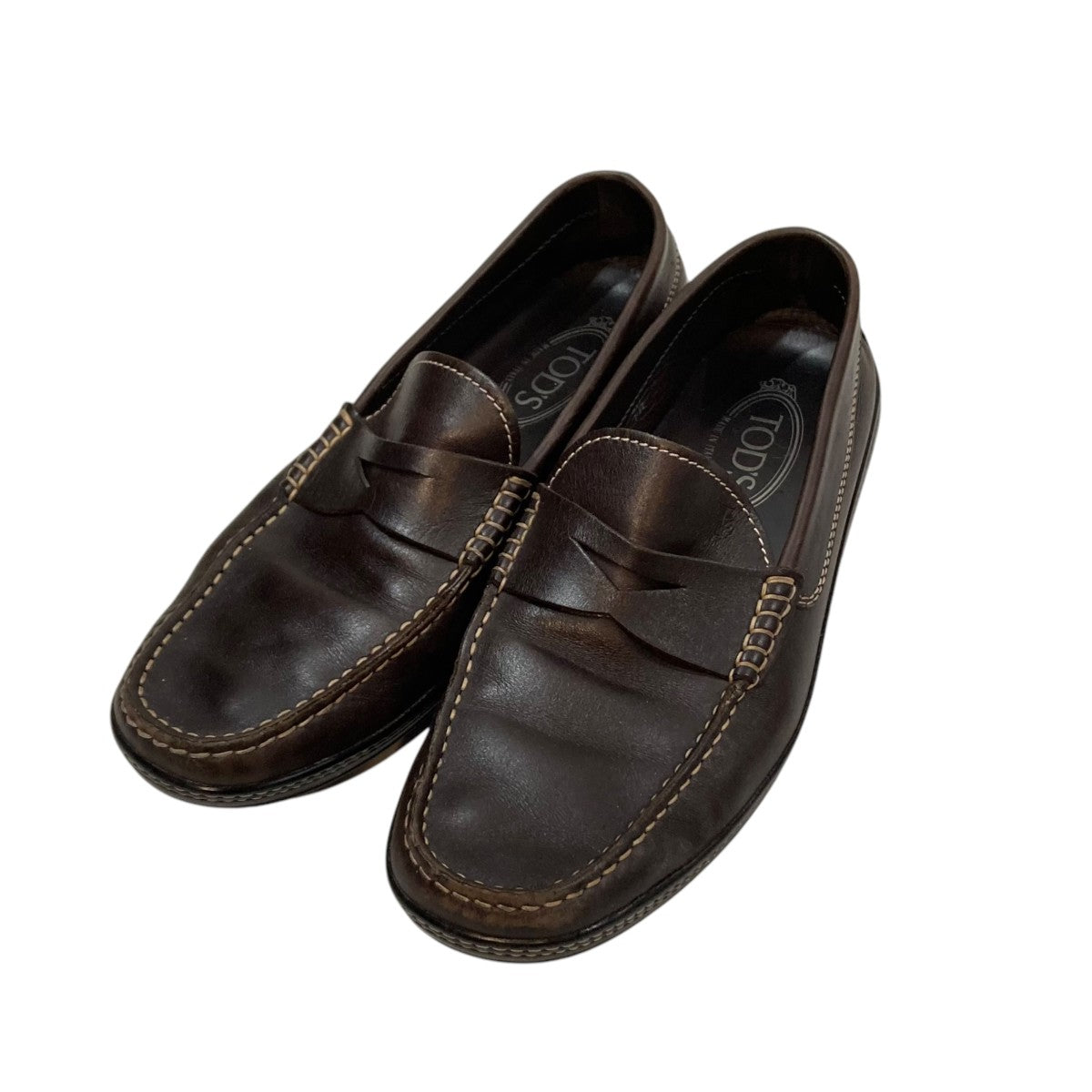 TOD'S(トッズ) ドライビングシューズ ネイビー サイズ 10