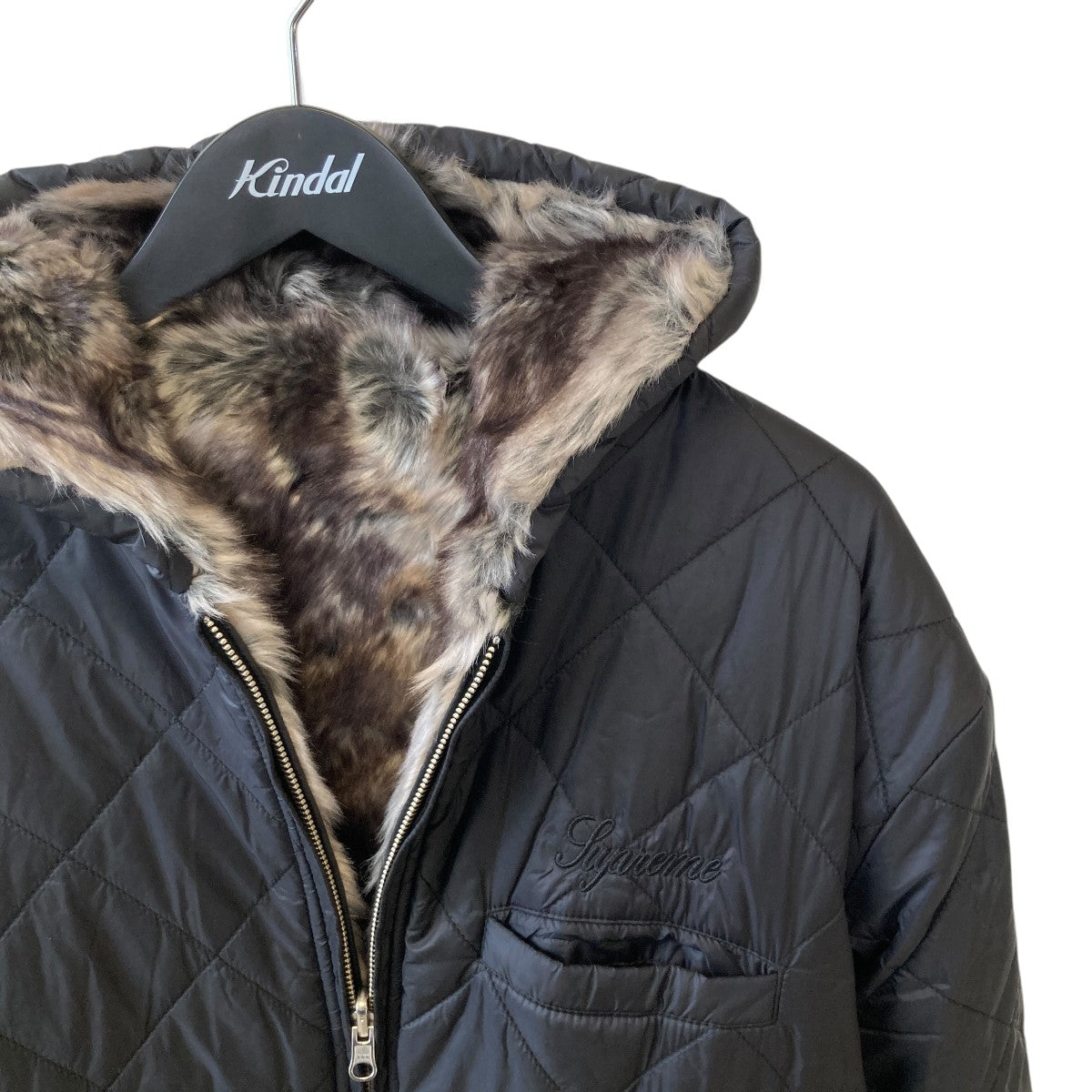 Supreme 20AWfaux fur reversible hooded jacketファージャケット 古着・中古-7枚目のアイテム画像