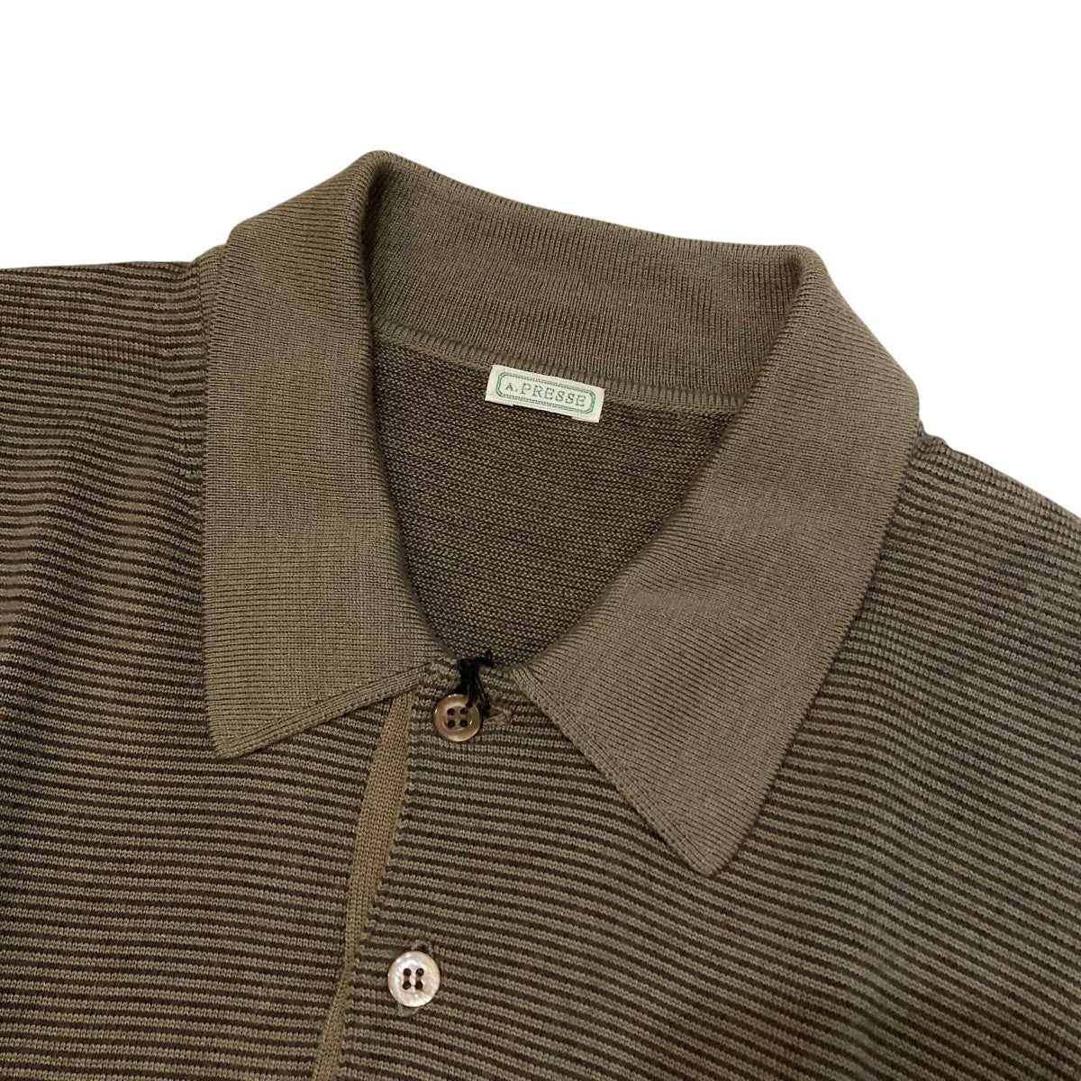 A．PRESSE(アプレッセ) ニットポロシャツ23AAP-03-08H 23AAP-03-08H
