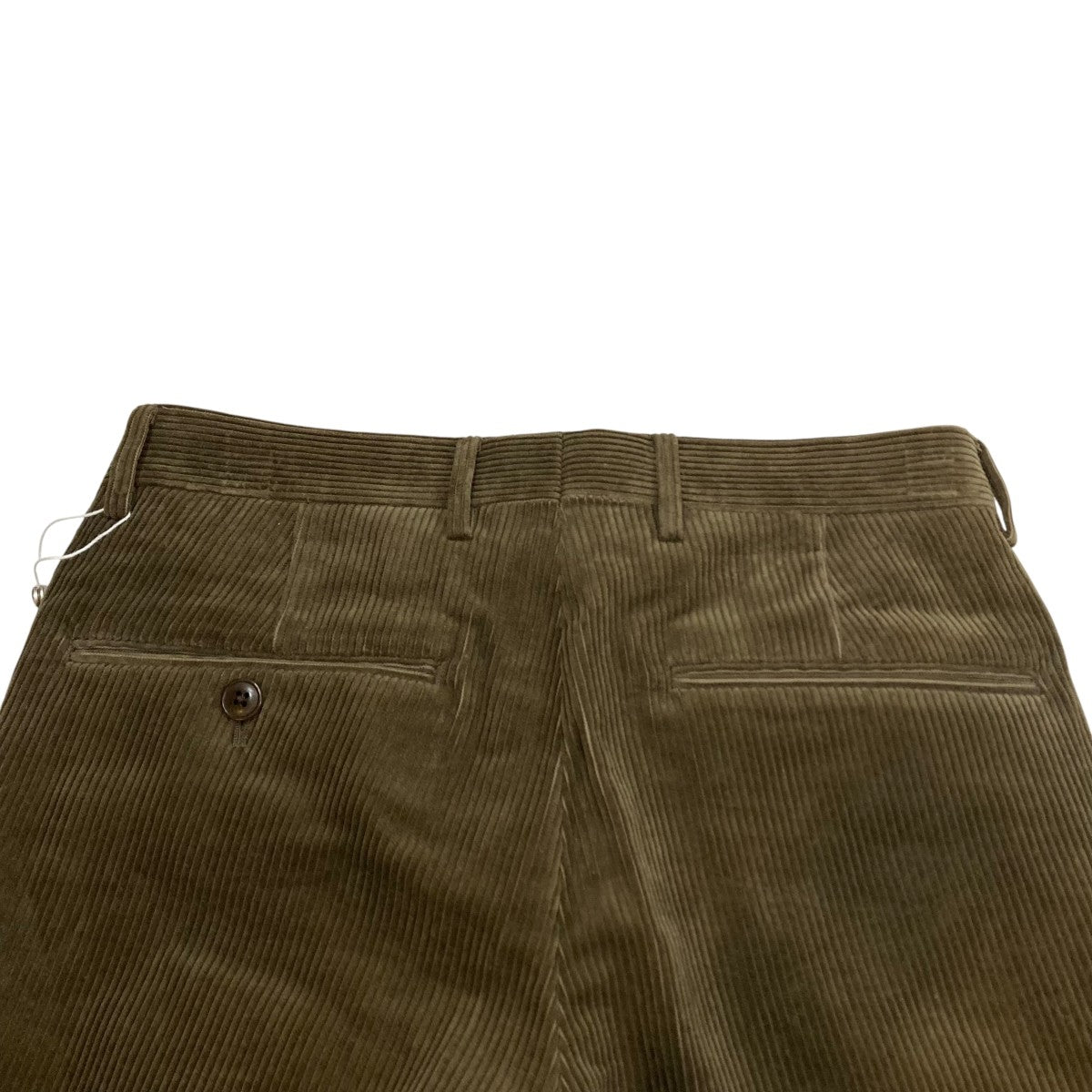 comoli コモリ コーデュロイ パイプドステムパンツ カーキ サイズ3 COMOLI（コモリ） 【値下げ】COMOLI コーデュロイ パイプドステム