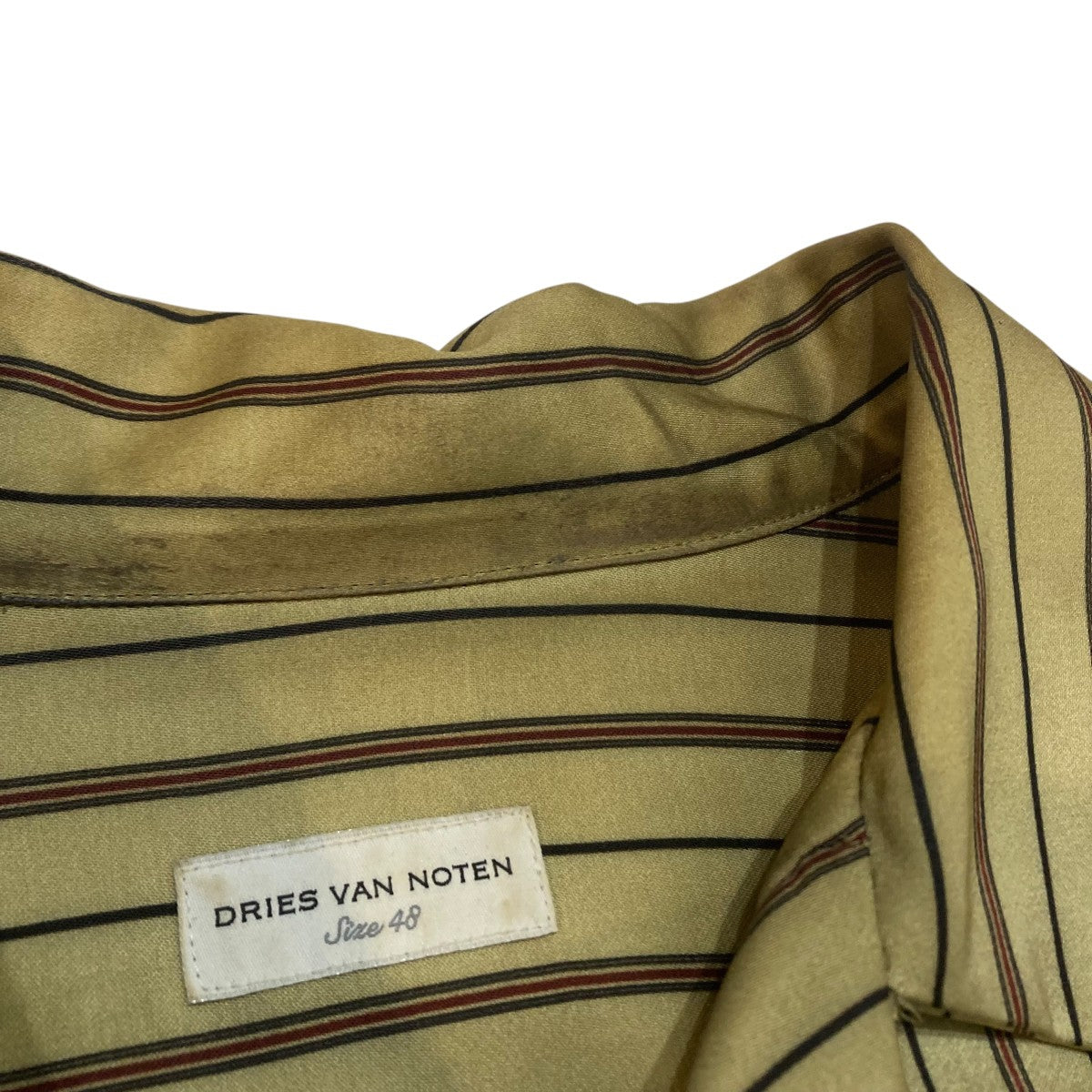 DRIES VAN NOTEN(ドリスヴァンノッテン) ストライプ長袖シャツ