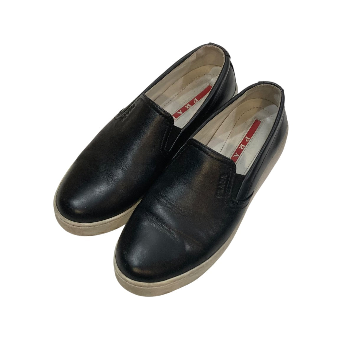 【激レア】PRADA SPORTS ポインテッドトゥ レザーシューズ　9 1/2 00s PRADA SPORT Leather Slip-Ons/ プラダスポーツ/ レザー