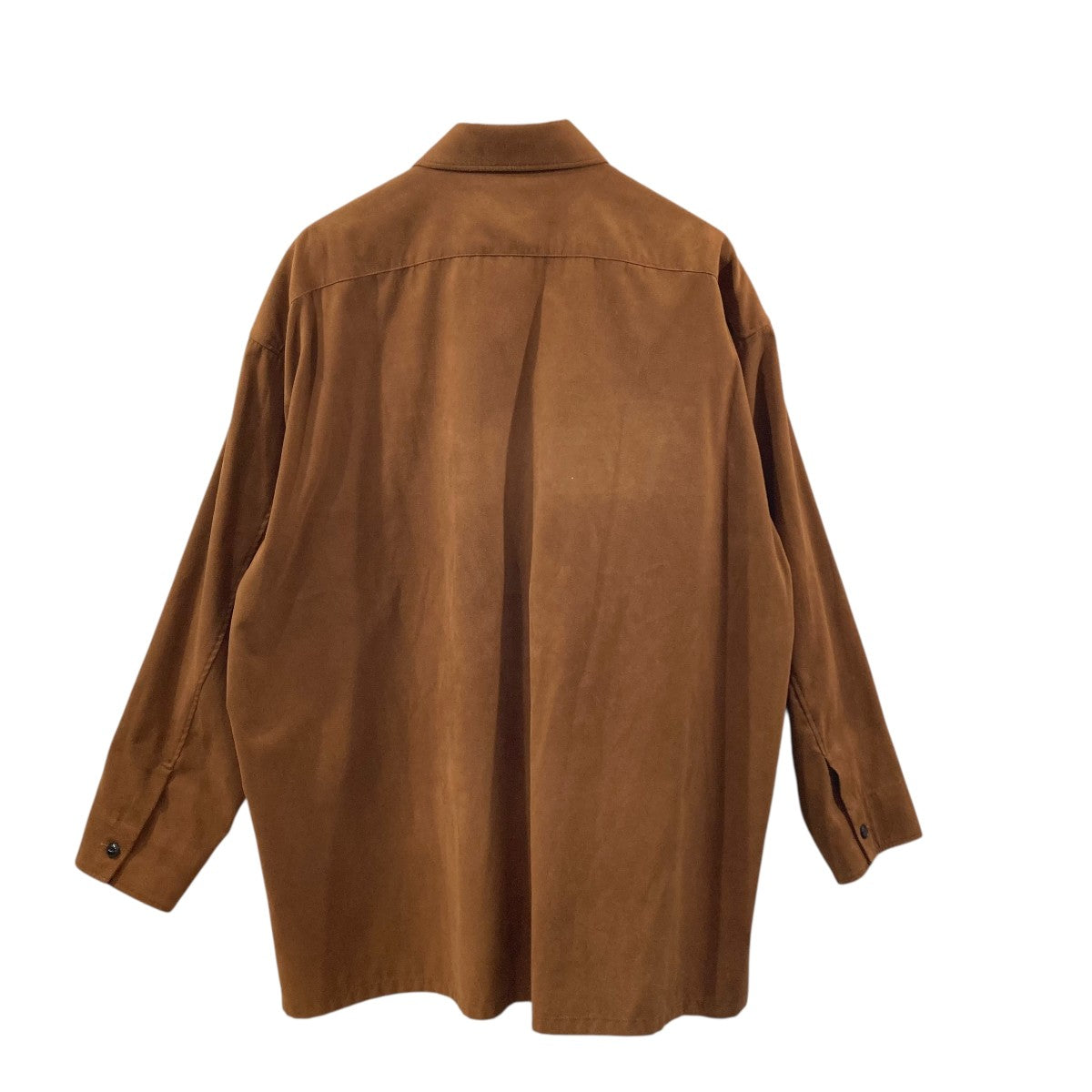 Micro light suedeポリエステル長袖シャツ09S23SS166S