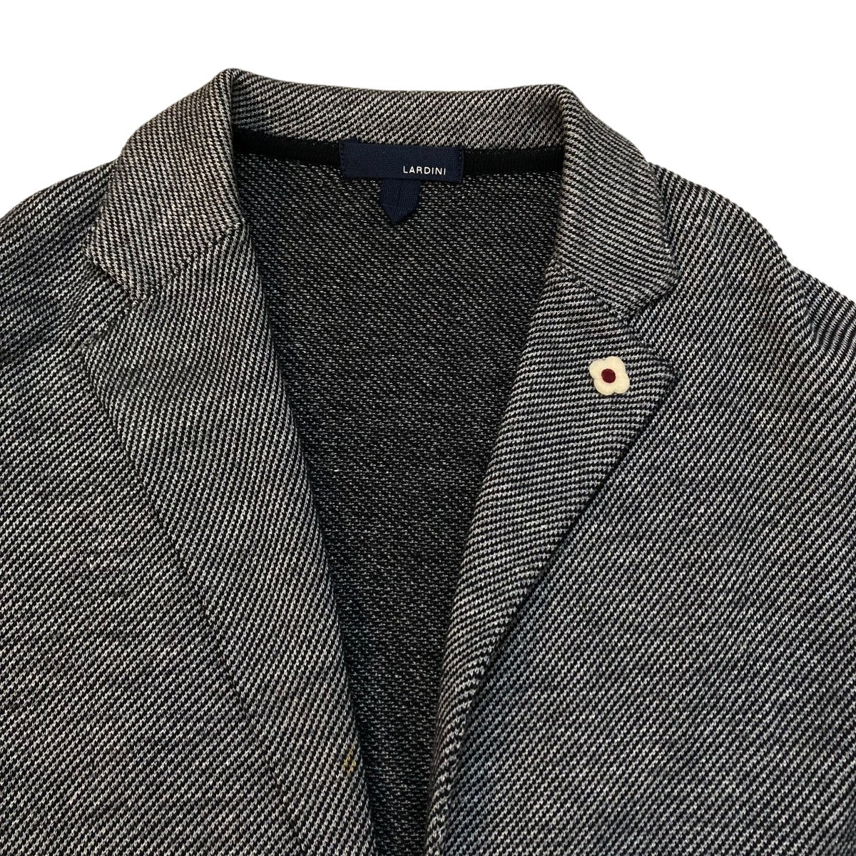 LARDINI BリネンコットンニットジャケットJTLJM56 古着・中古-3枚目のアイテム画像