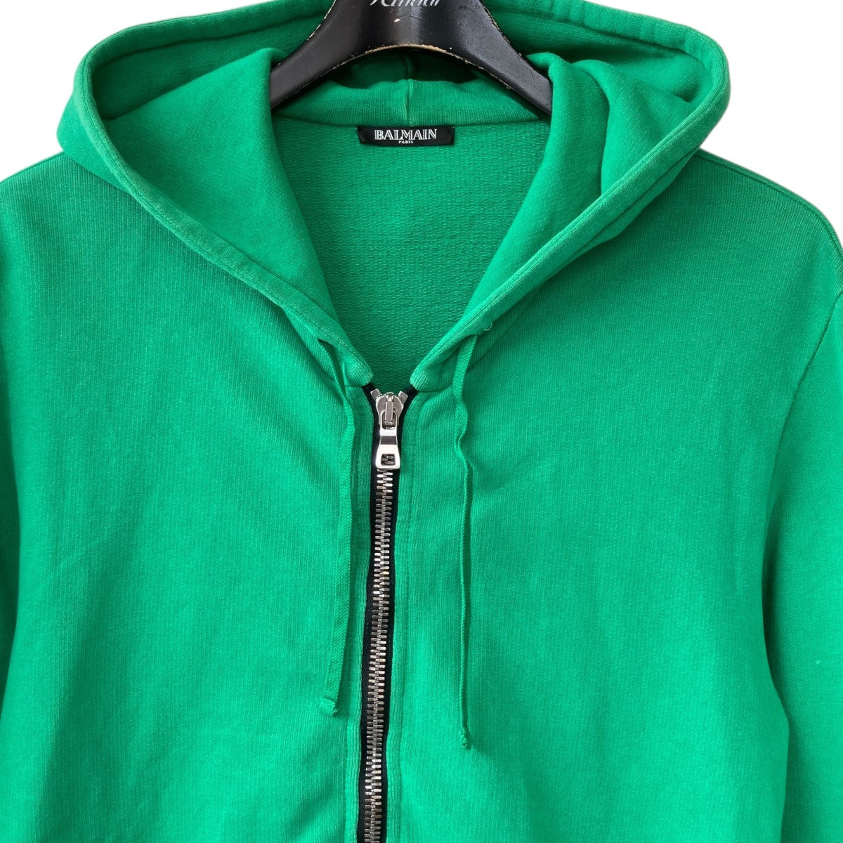 中古・古着通販】BALMAIN (バルマン) ジップパーカー ブラック