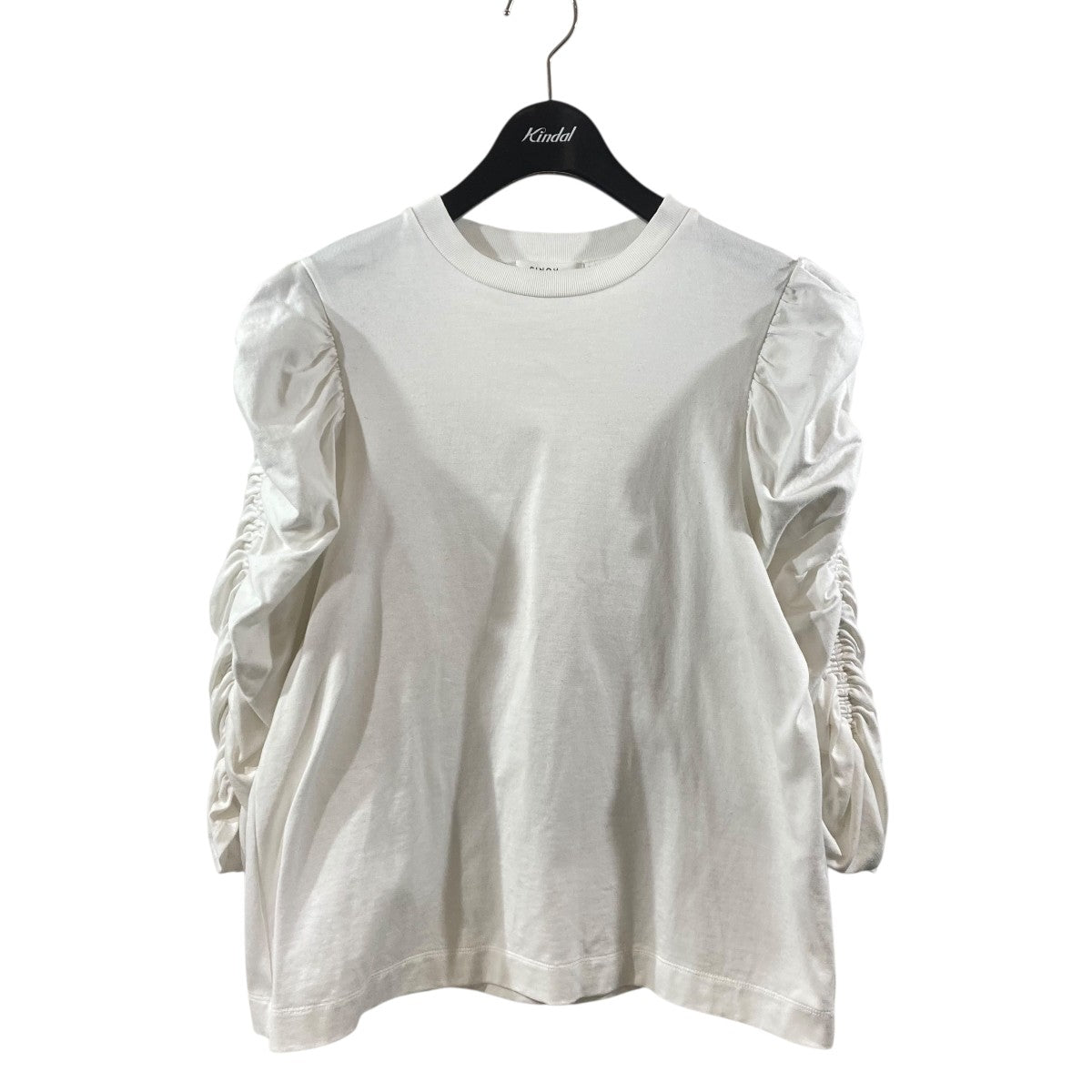 CINOH REFINA GATHERED SLEEVE T-SHIRTロングスリーブTシャツ24SCU006 古着・中古-1枚目のアイテム画像
