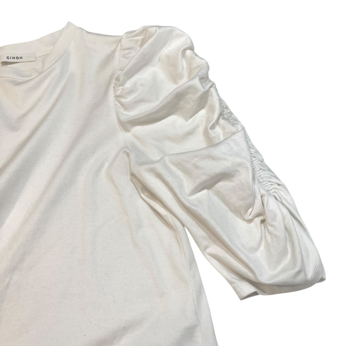 CINOH(チノ) REFINA GATHERED SLEEVE T-SHIRTロングスリーブT