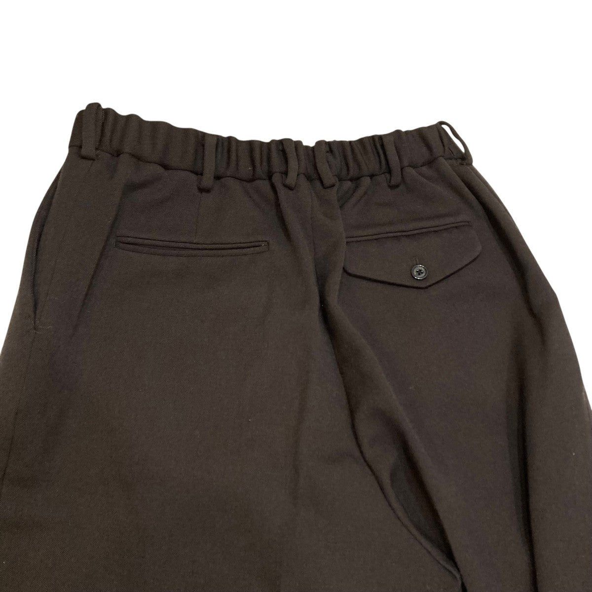 MARKAWARE(マーカウェア) PLEATED WIDE TROUSERS ORGANIC WOOL TAXEED