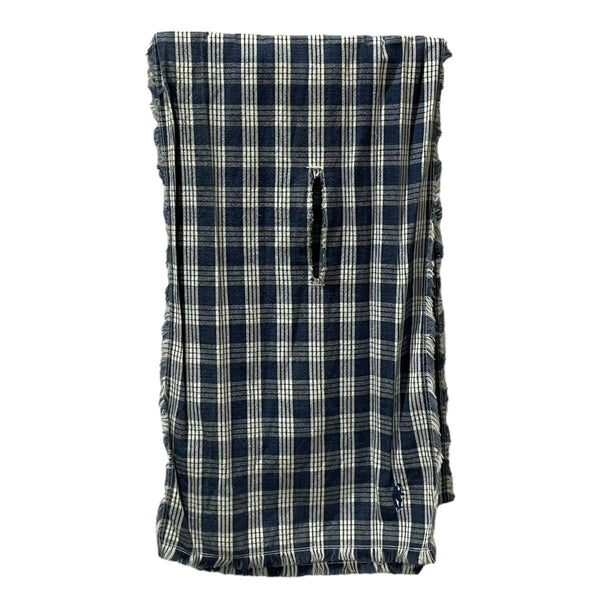 Porter Classic(ポータークラシック) チェック柄スカーフ ブルー