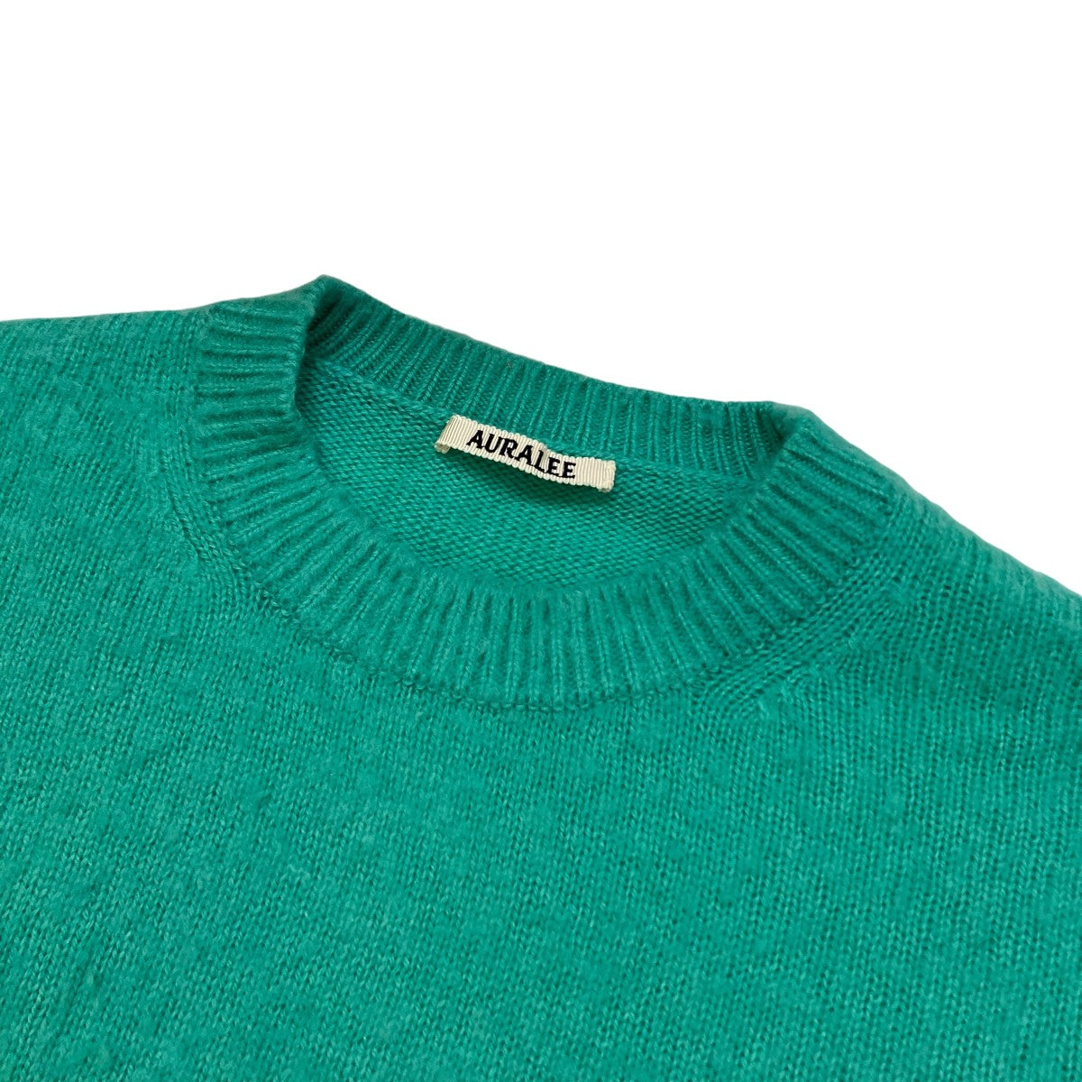 AURALEE グリーン ニットセーター L オーラリー 中古・古着通販】AURALEE (オーラリー) S/S カシミヤニット グリーン