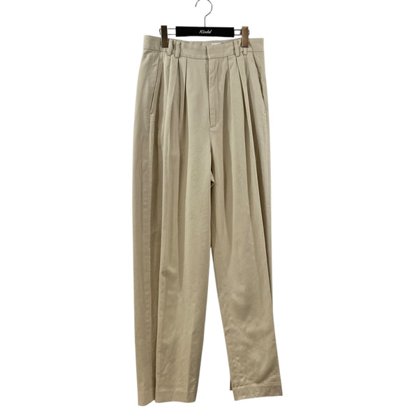 6(ROKU) BEAUTY＆YOUTH(ロク) コットンレーヨン タックパンツ 8614-202