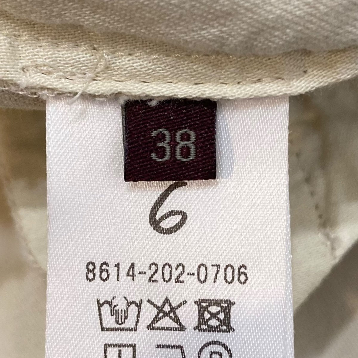 6(ROKU) BEAUTY＆YOUTH(ロク) コットンレーヨン タックパンツ 8614-202