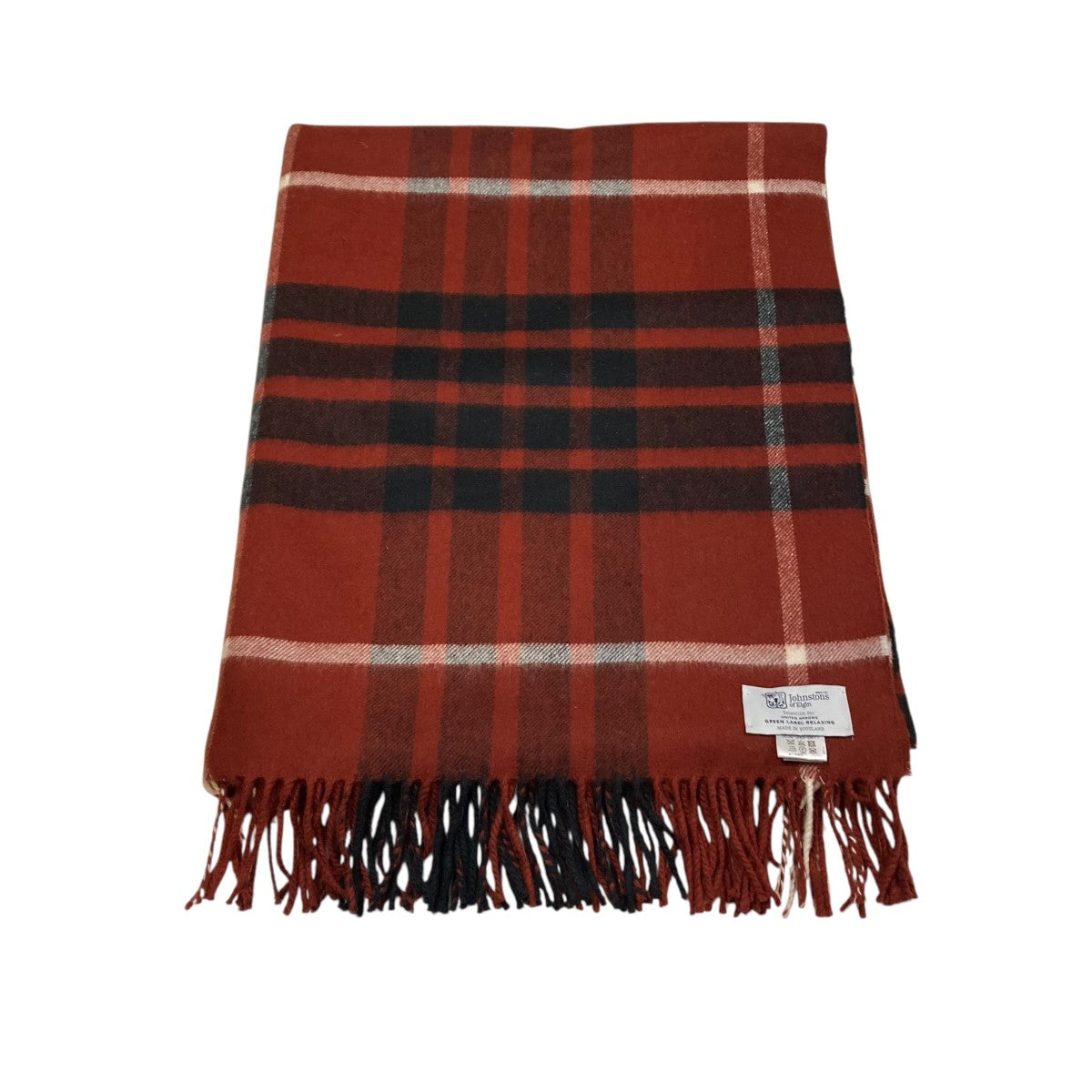 nonkunさま♡レッドチェック JOHNSTONS OF ELGIN(ジョンストンズオブエルガン) チェックマフラー