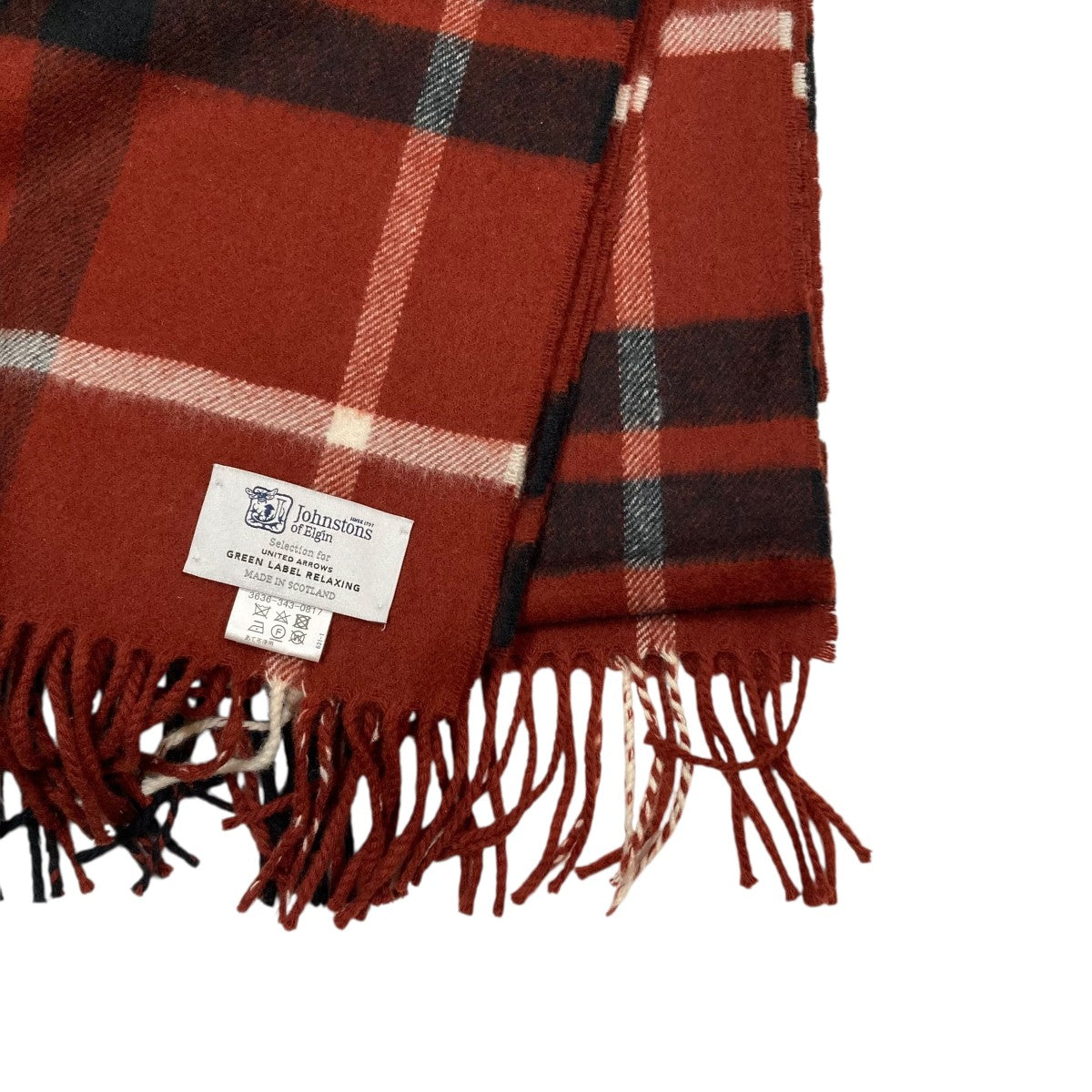 JOHNSTONS OF ELGIN(ジョンストンズオブエルガン) チェックマフラー