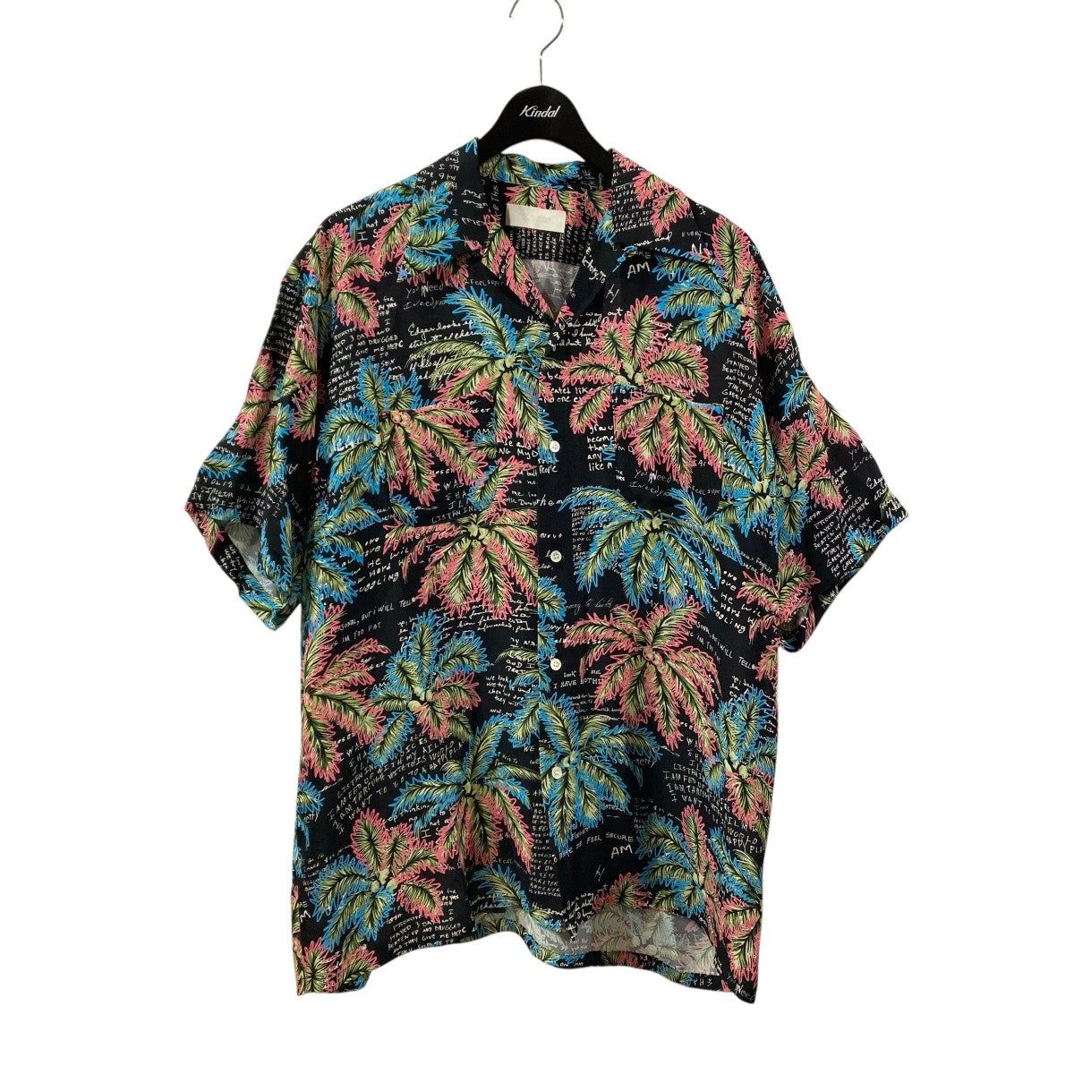 NEON SIGN GOODLUCK HAWAIIAN SHIRT半袖シャツ1060 古着・中古-1枚目のアイテム画像