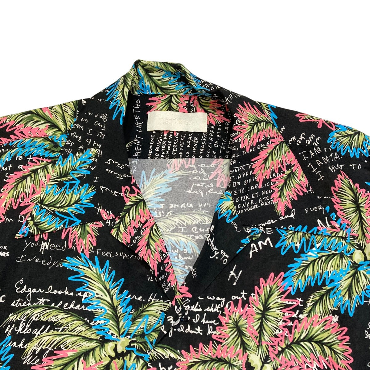 NEON SIGN GOODLUCK HAWAIIAN SHIRT半袖シャツ1060 古着・中古-3枚目のアイテム画像