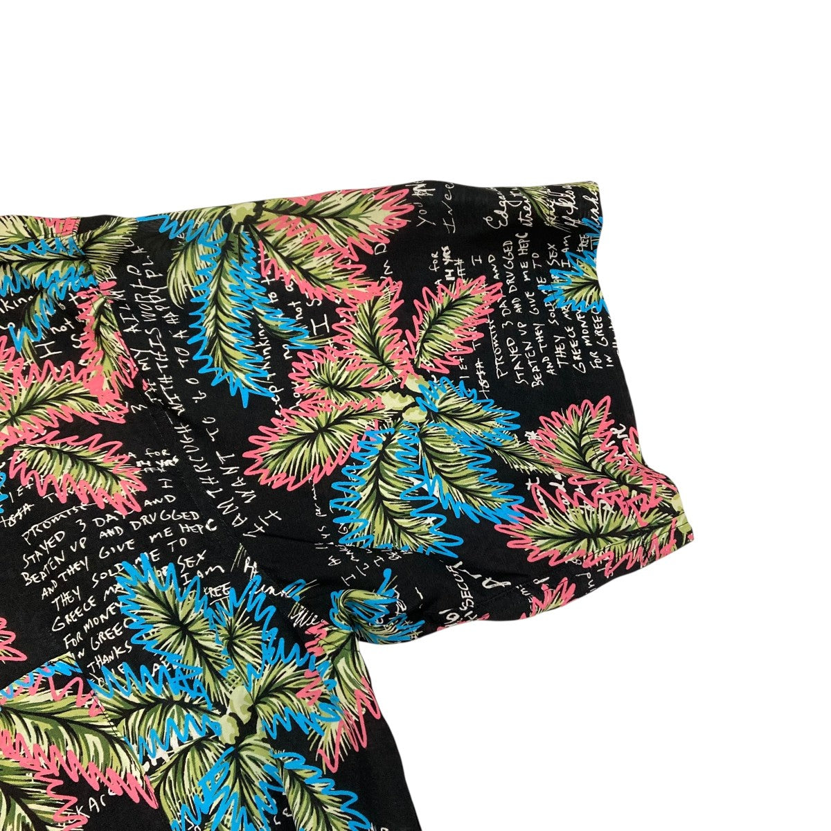 NEON SIGN GOODLUCK HAWAIIAN SHIRT半袖シャツ1060 古着・中古-4枚目のアイテム画像