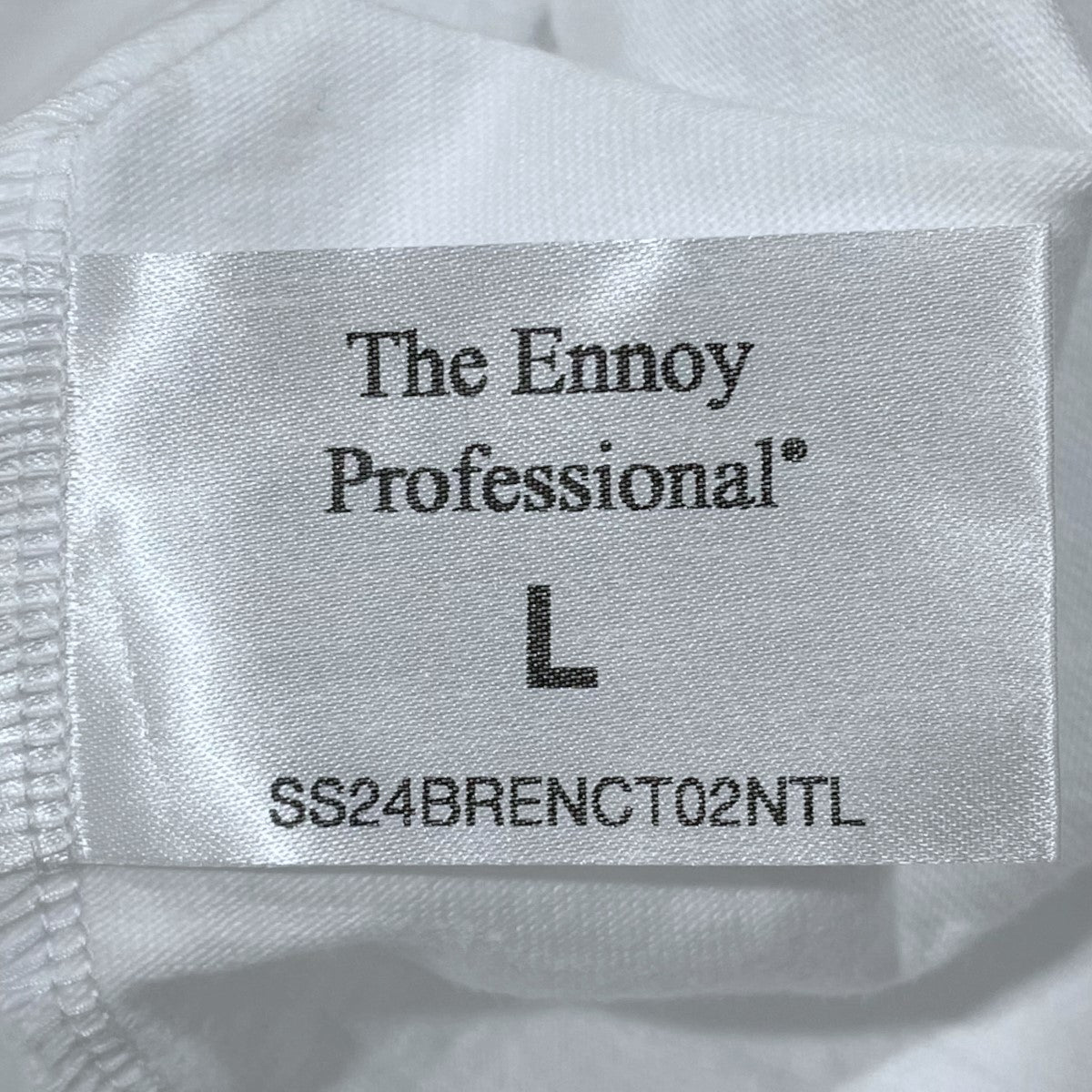 ENNOY(エンノイ) ラバーロゴTシャツ SS24BRENCT02NTL