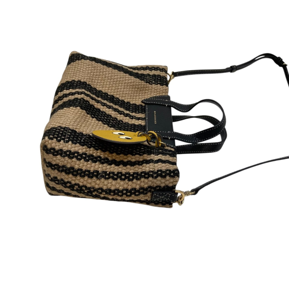 特価【Anya Hindmarch】ベンガル ジュート チャーム トート 2色 特価【Anya Hindmarch】ベンガル ジュート チャーム トート 2色