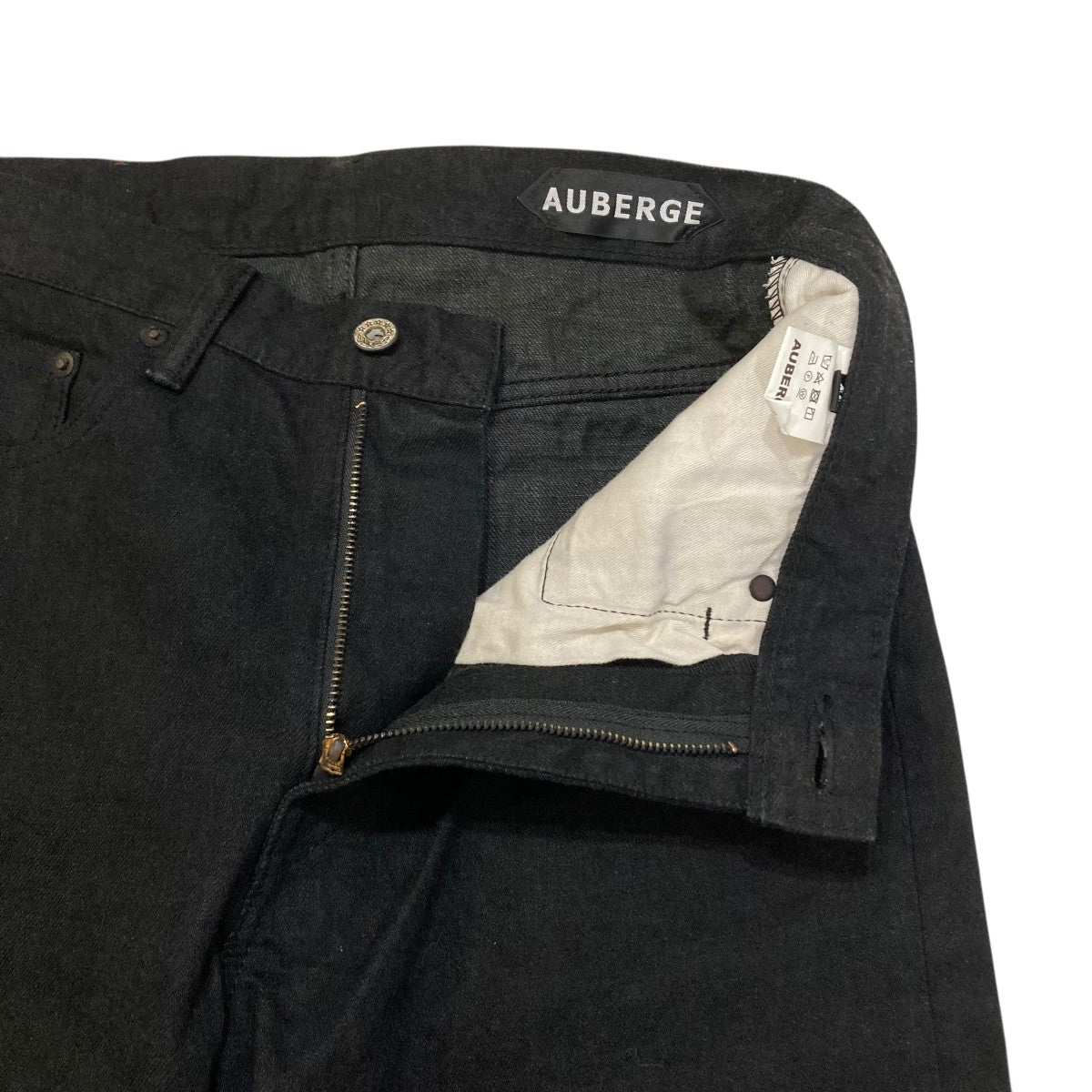 AUBERGE 黒デニムパンツ AUBERGE(オーベルジュ) デニムパンツ ブラック サイズ 40