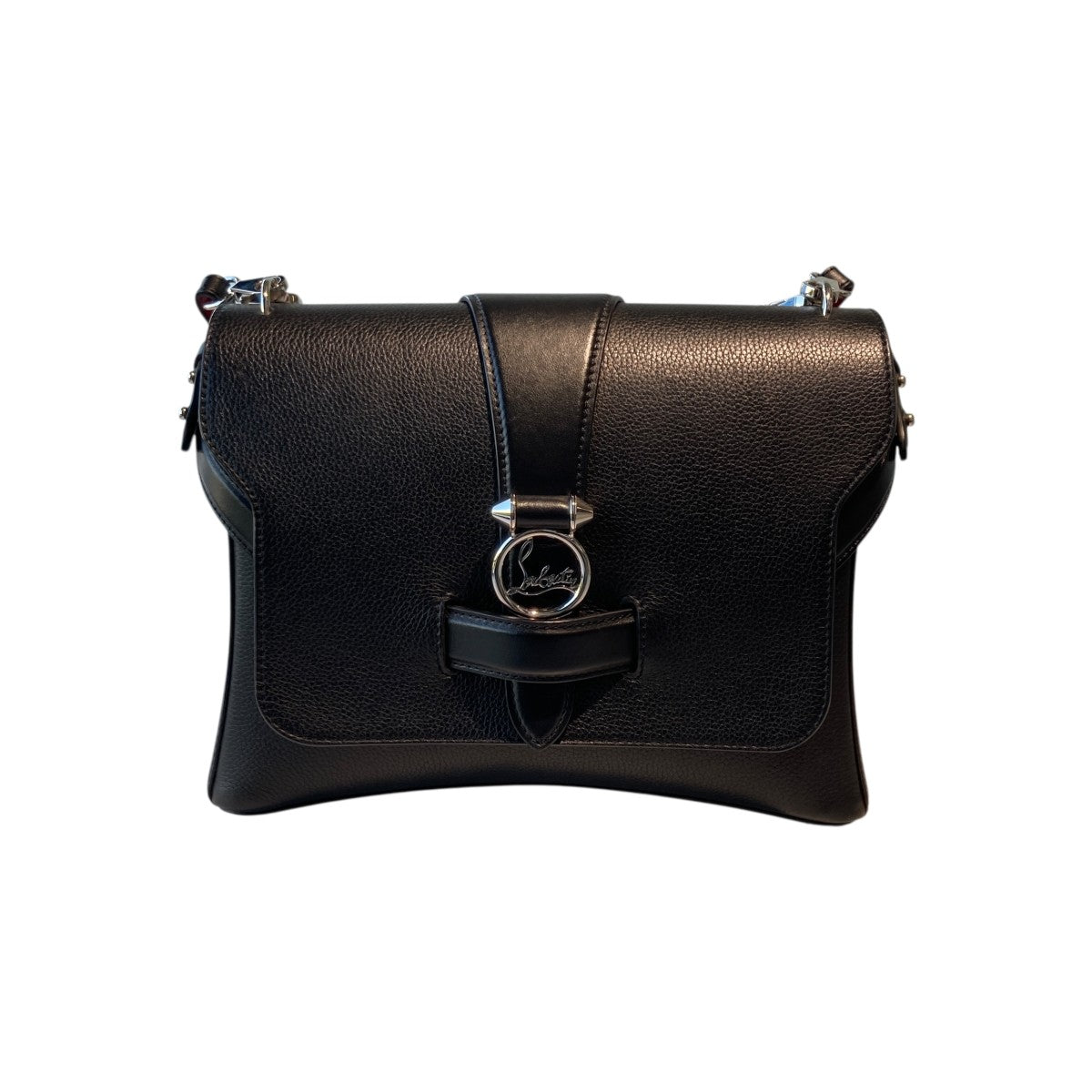 【関税込】新作◆Christian Louboutin◆ルビラ ショルダーバッグ Loubila - Crossbody Bag - Grained calf leather and smooth
