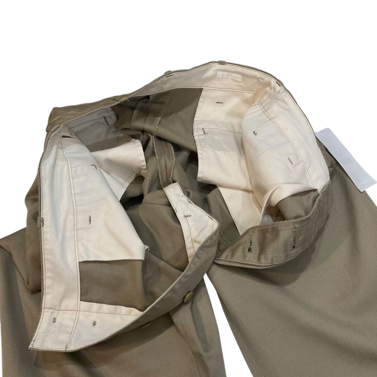24SS COMOLI KHAKI チノパンツ Z01-03014 サイズ3 COMOLI(コモリ) KHAKIチノパンツワイドパンツZ01-03014 Z01