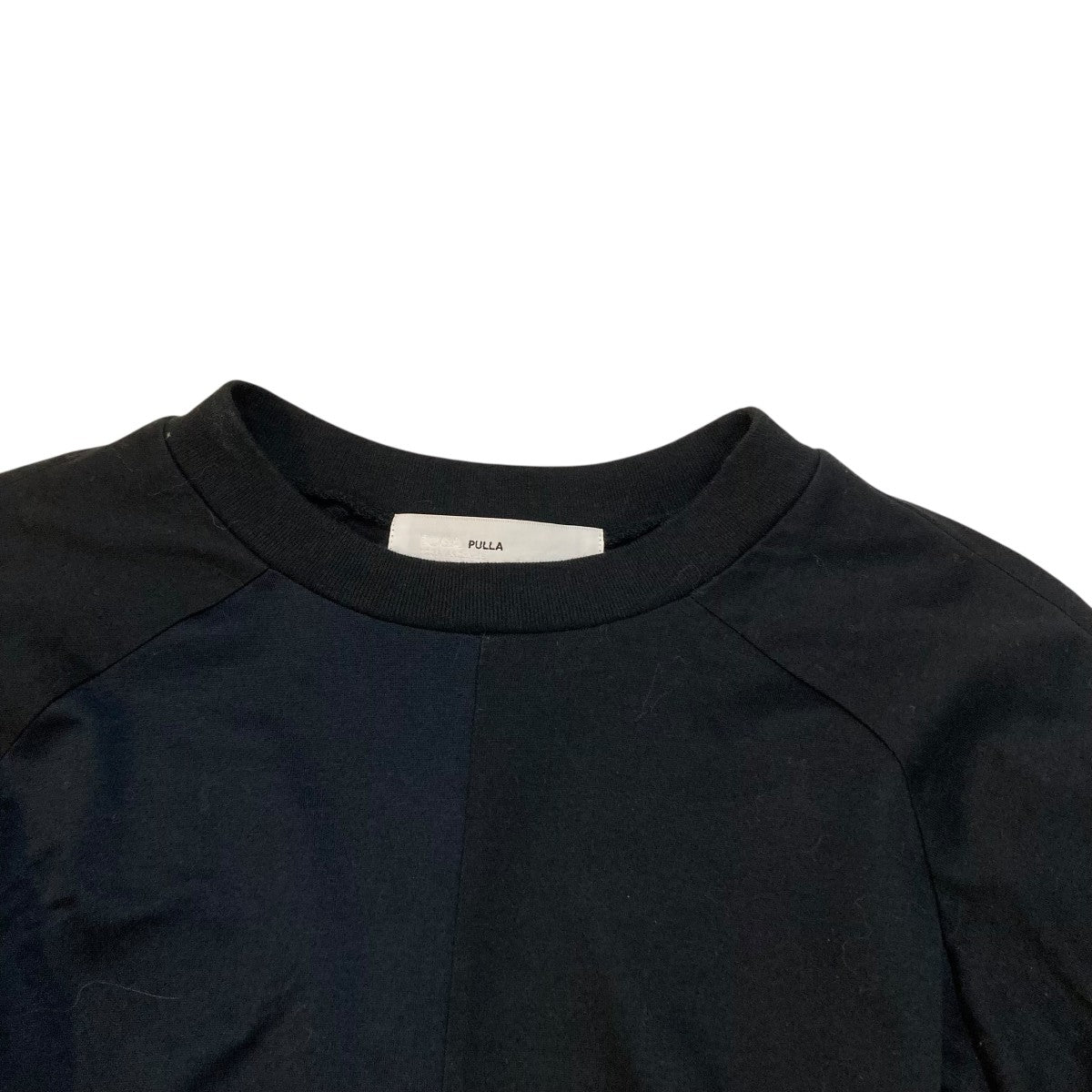 トーガプルラ TOGA PULLA 長袖Tシャツ TP12-JK234 ブラック×ネイビー サイズ：36 TOGA PULLA(トーガプルラ) 長袖TシャツTP12-JK234 TP12-JK234