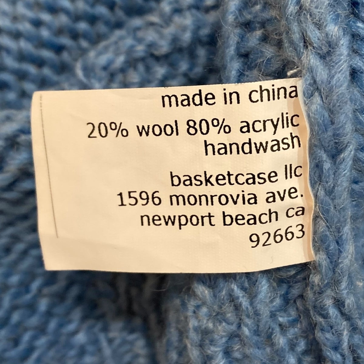 BASKETCASE(バスケットケース) Vネックニット92663 92663 ブルー