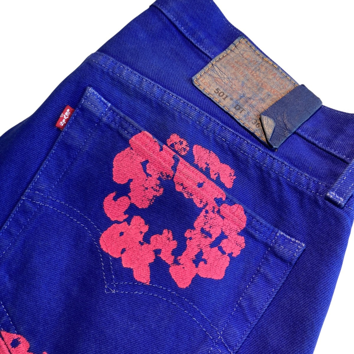 LEVI'S×Denim Tears フラワープリントストレートデニムパンツPC9-A1592