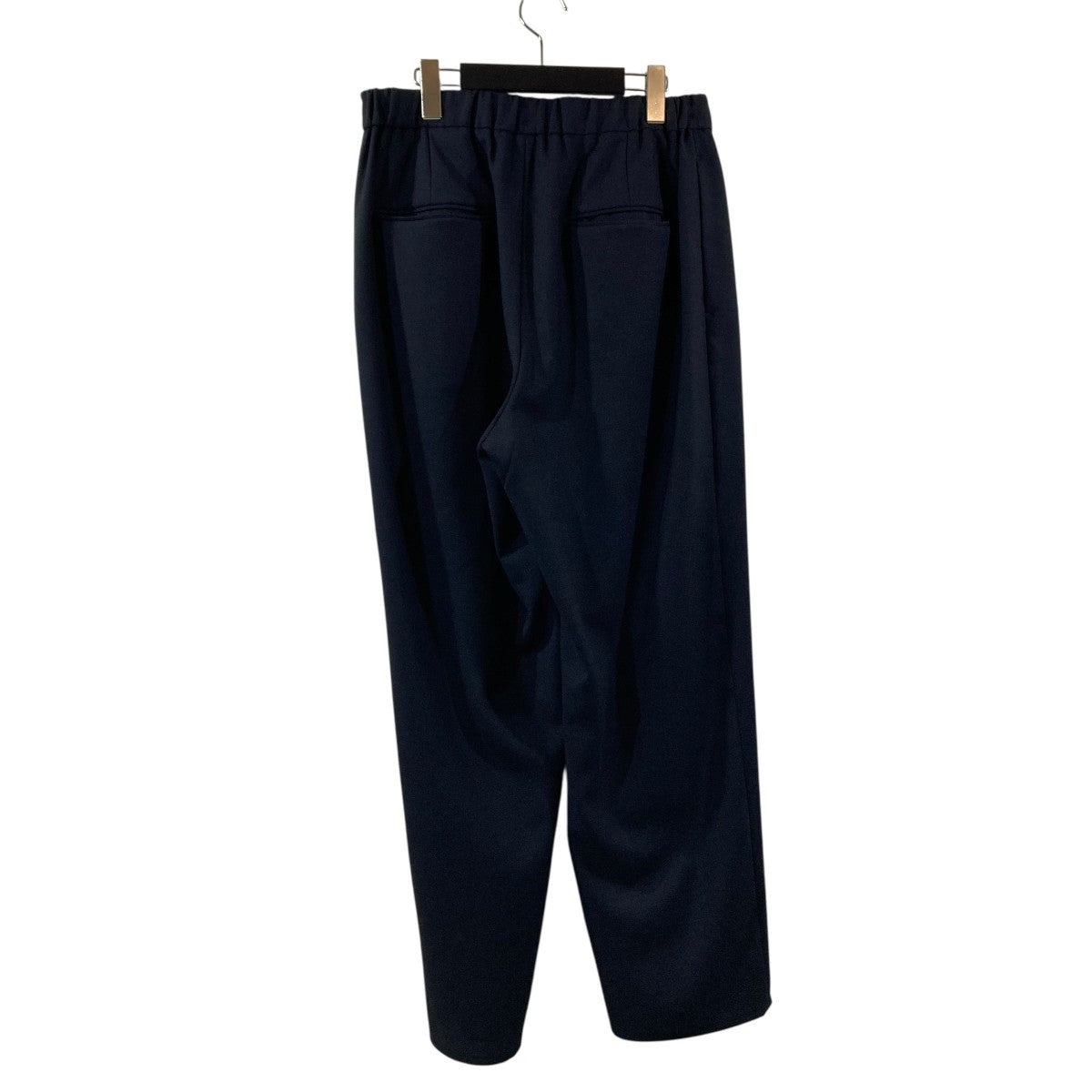 ATONのBASIC PANTS エイトン　ベーシックパンツ　黒　04 ATON(エイトン) 22AWWOOL CARAMEL PIQUET TAPERED EASY PANTS