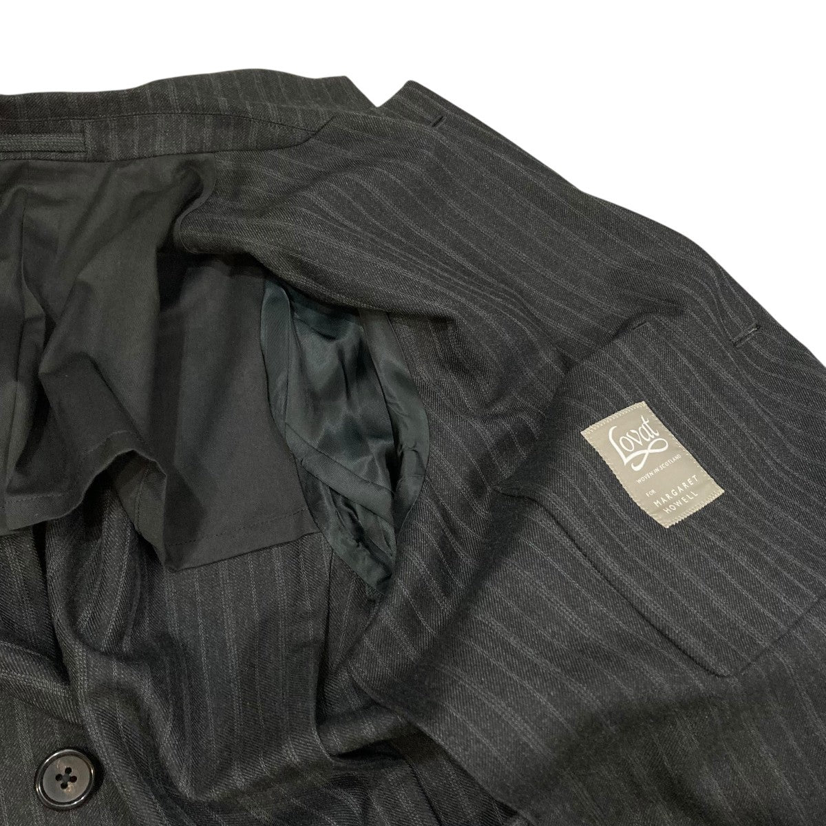 MARGARET HOWELL グレー テーラードジャケット M MARGARET HOWELL（マーガレットハウエル）の「WASHABLE WOOL