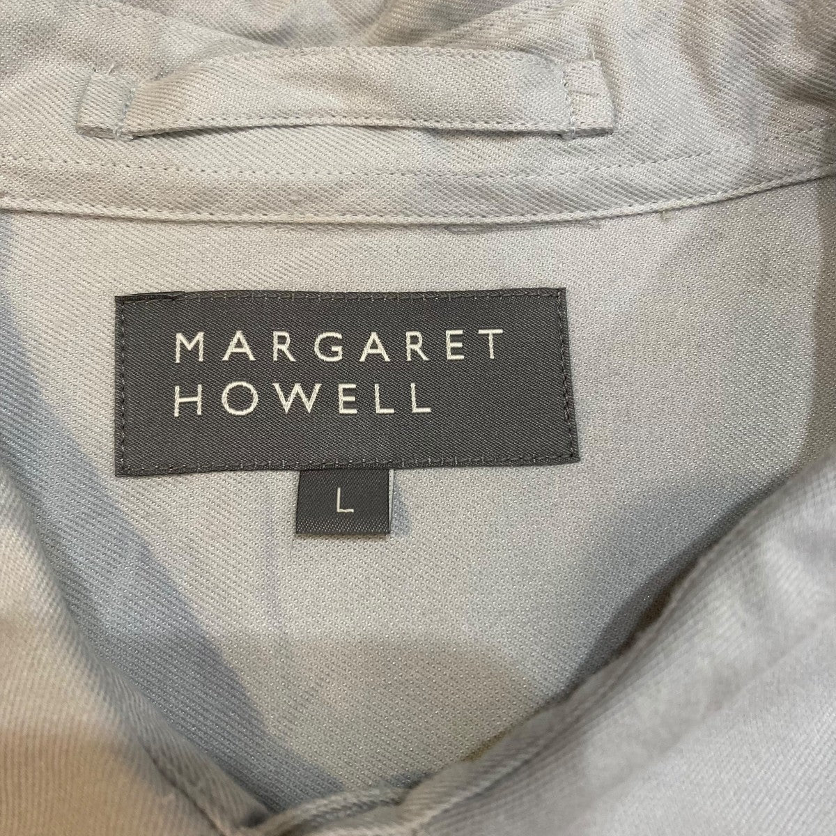美品 MARGARET HOWELL 長袖シャツ S グレー 最 安値 でファッション - 美品 MARGARET HOWELL 長袖シャツ S