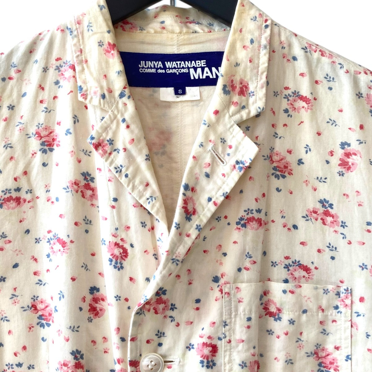 名作★ ジュンヤ コムデギャルソン 花柄セットアップ パンク S CDG JUNYA WATANABE MAN(ジュンヤワタナベコムデギャルソンマン
