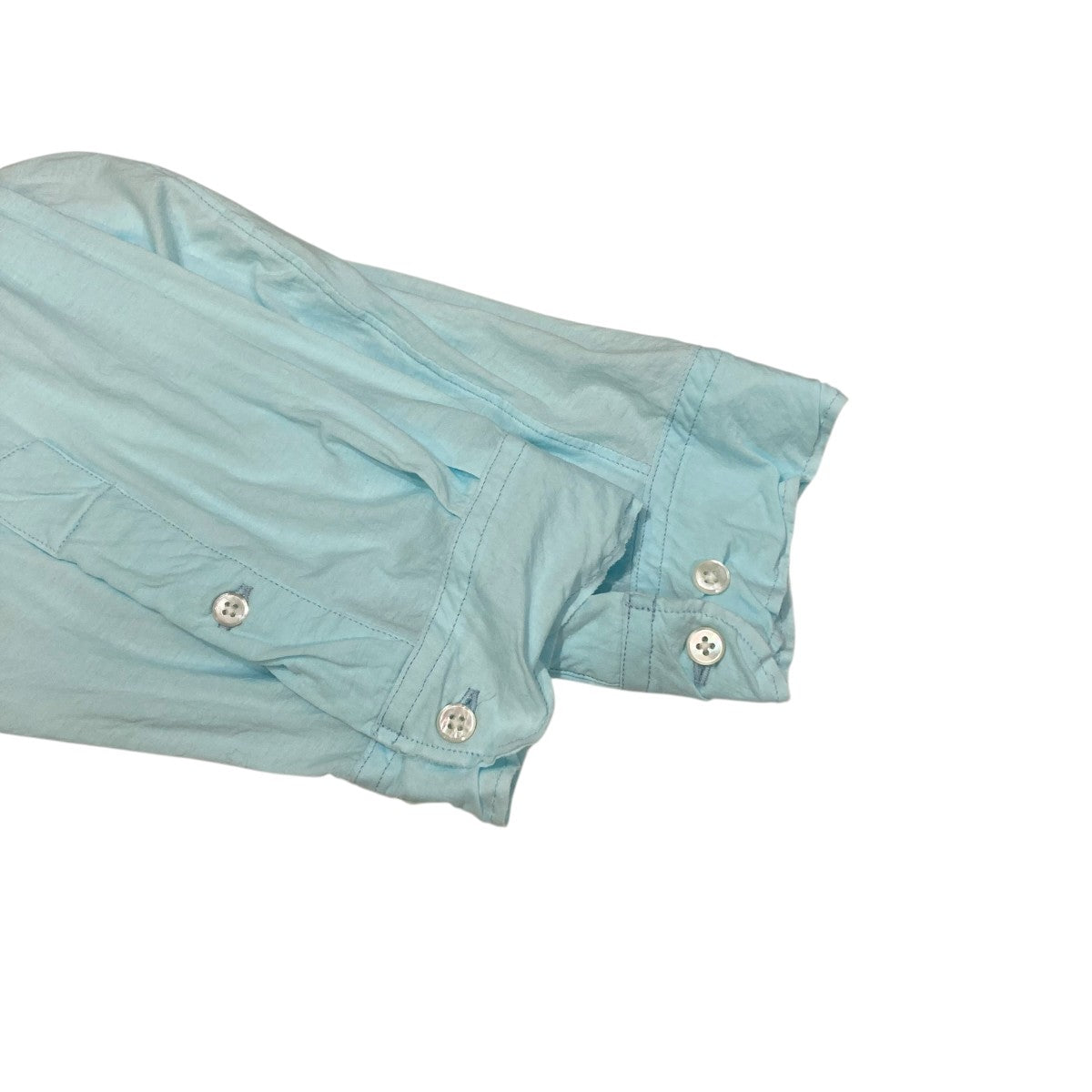 KANEMASA PHIL 水色 長袖シャツ M KANEMASA PHIL．(カネマサフィル) 46G Artisan L S Shirt長袖