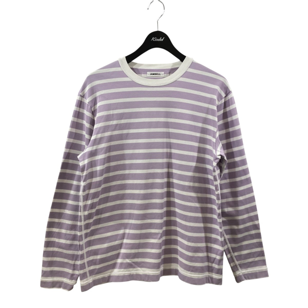 AMBELL コットンボーダークルーネックL SカットソーボーダーTシャツ00018 古着・中古-1枚目のアイテム画像