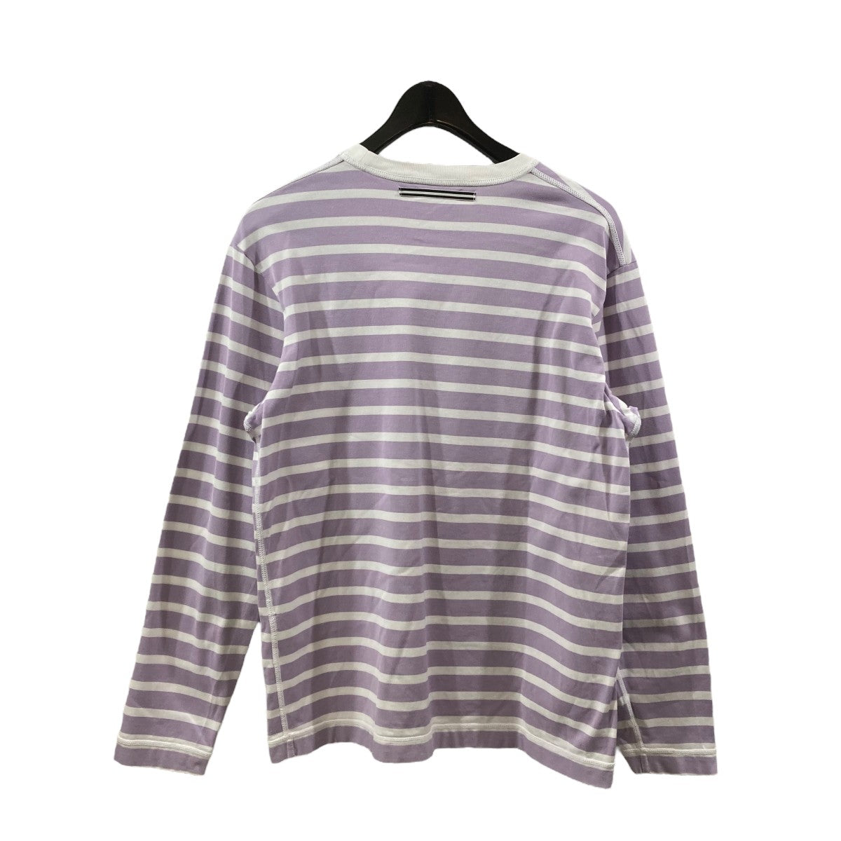 AMBELL コットンボーダークルーネックL SカットソーボーダーTシャツ00018 古着・中古-2枚目のアイテム画像
