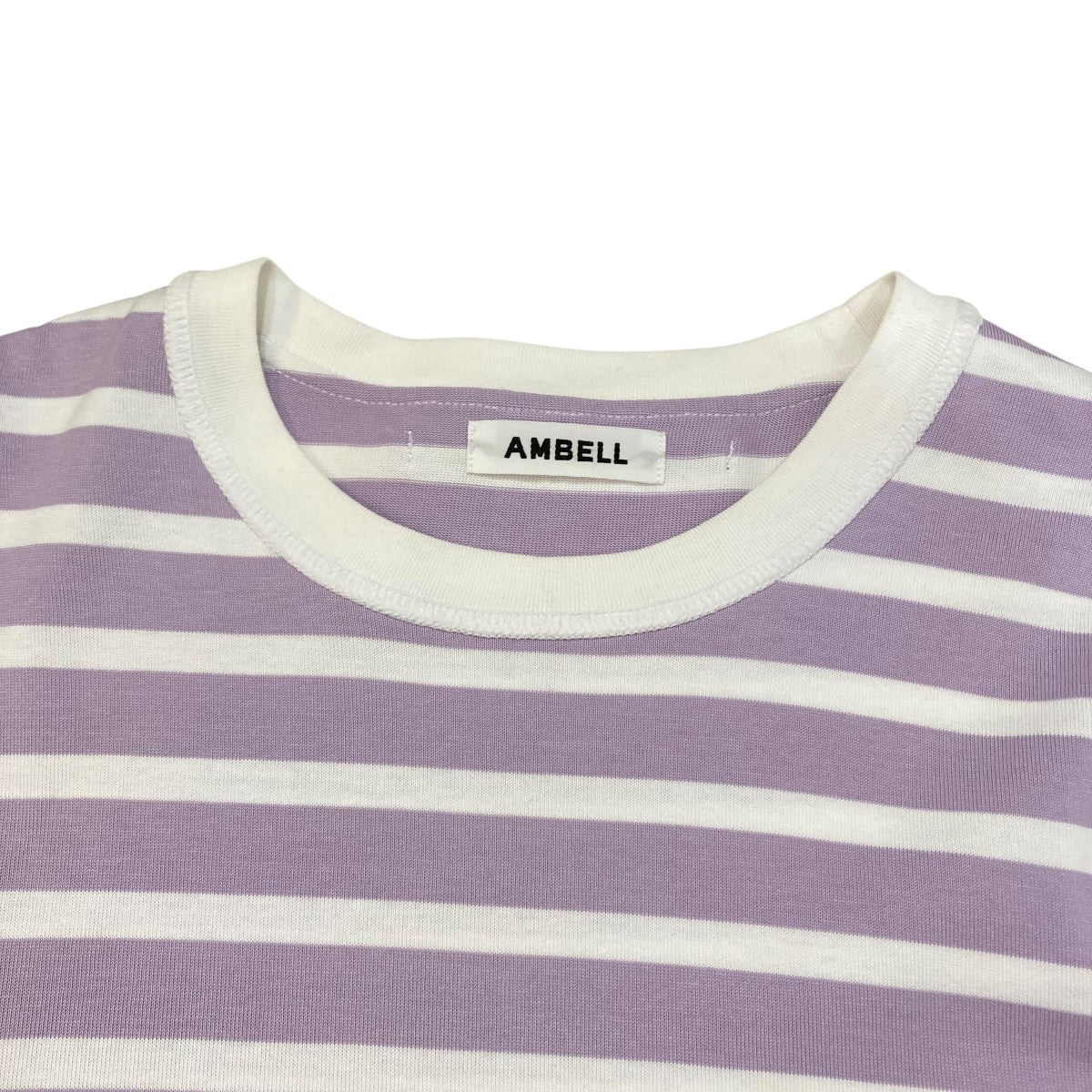 AMBELL コットンボーダークルーネックL SカットソーボーダーTシャツ00018 古着・中古-3枚目のアイテム画像