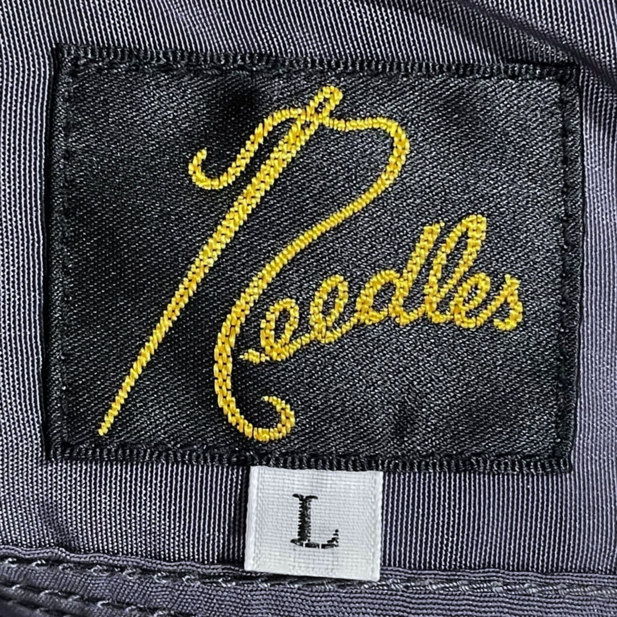 未使用 Needles ー 半袖シャツ L Needles】トラック テープ 半袖 シャツ ライン 蝶 すぐ届く
