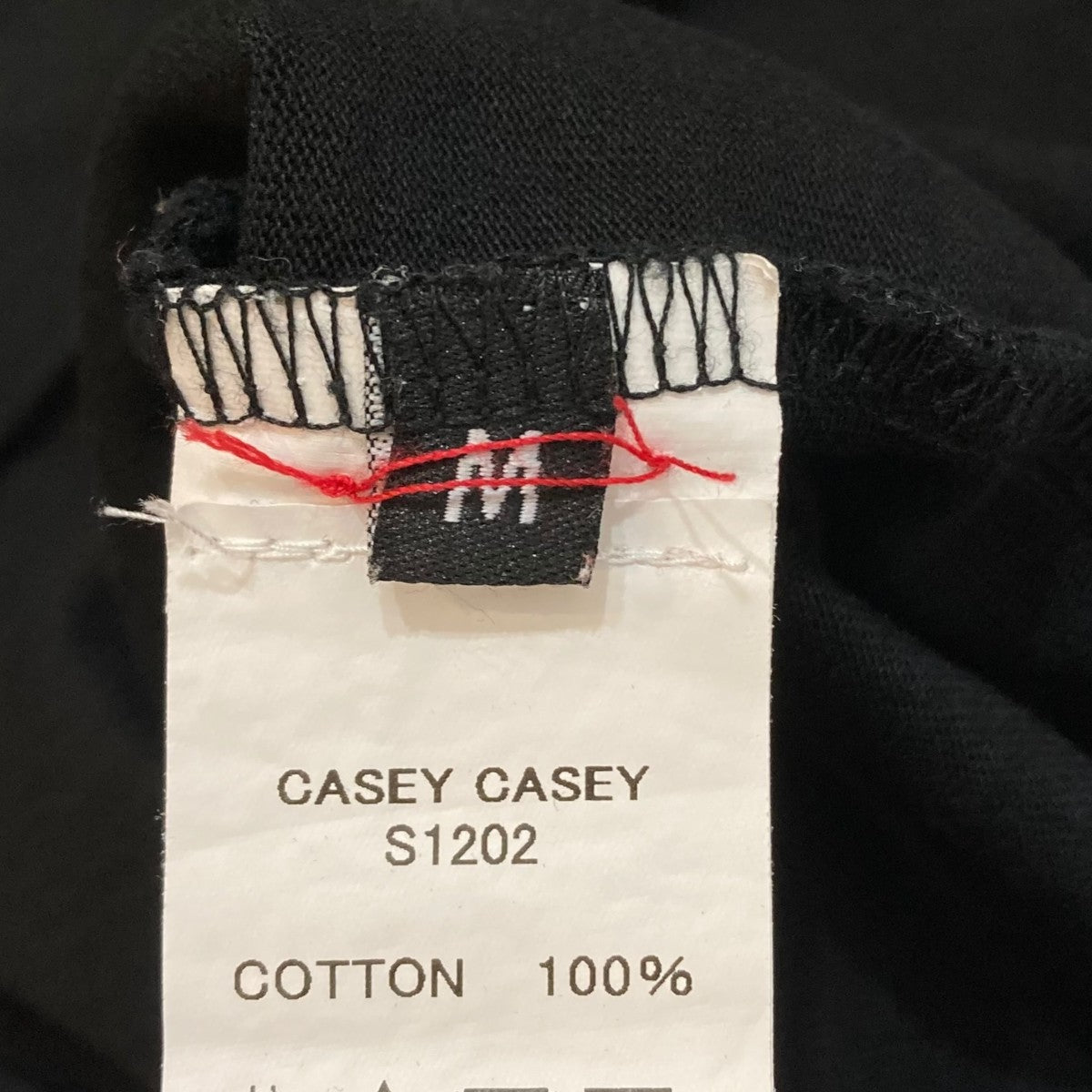 CASEY CASEY（ケイシーケイシー）　ポロシャツ（S1202）黒　Sサイズ CASEY CASEY(ケイシーケイシー) ポロシャツS1202 S1202 ブラック