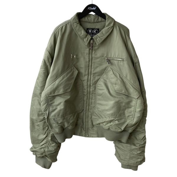 THUG CLUB(サグクラブ) MA-1ジャケットTC24JP1303 TC24JP1303 オリーブ