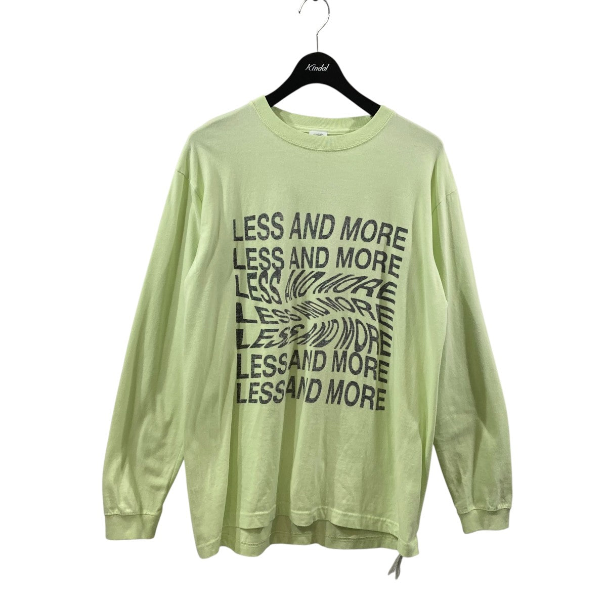 ロク ROKU 長袖Tシャツ HMN6-25SS-04CS 黄緑 サイズ：L ROKU(ロク) 長袖TシャツHMN6-25SS-04CS HMN6-25SS-04CS 黄緑