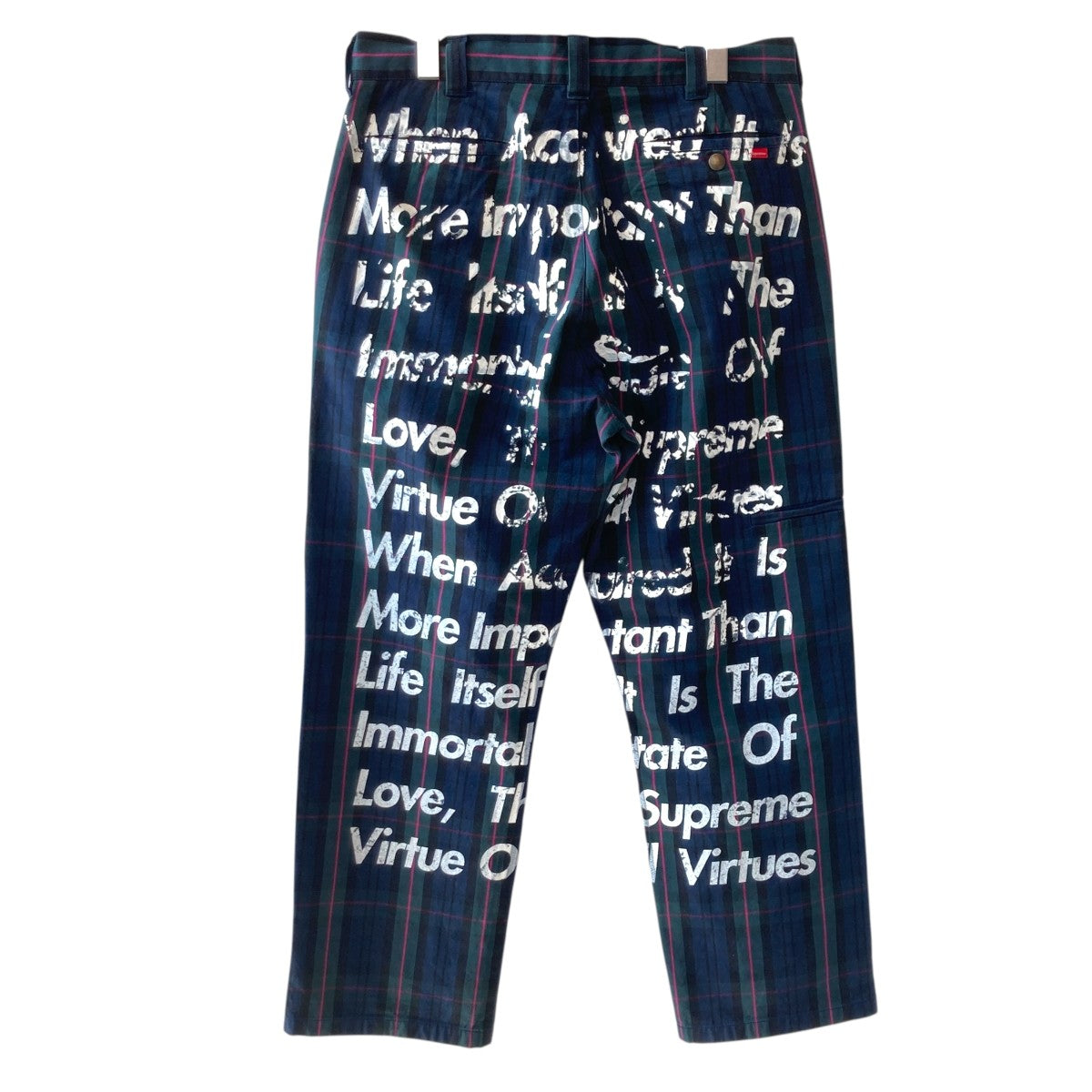 Supreme×CDG JUNYA WATANABE MAN チェックパンツ グリーン