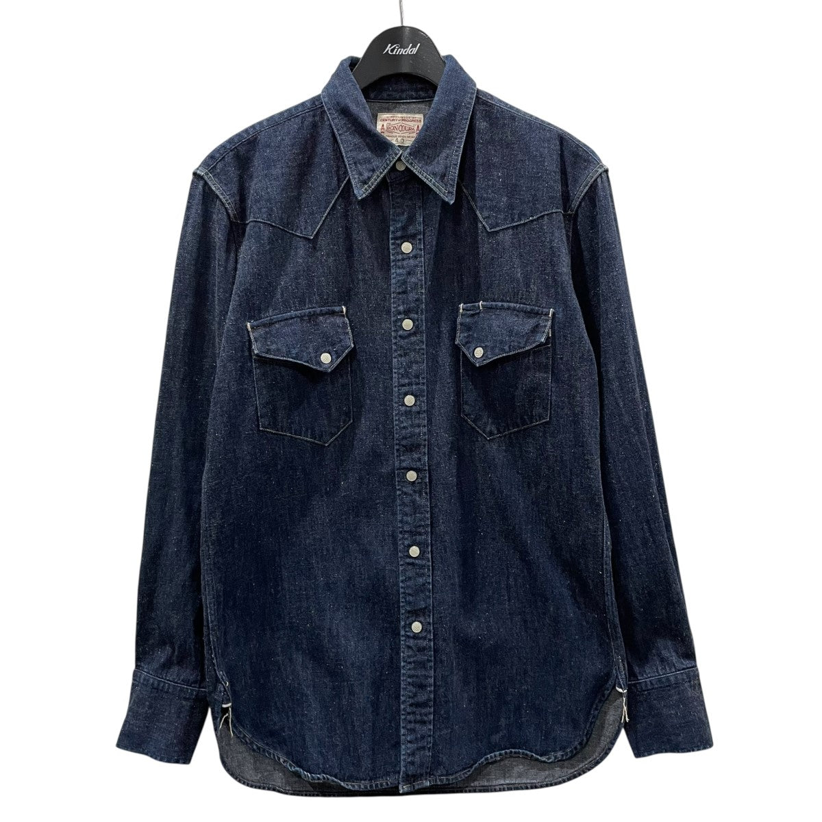 BONCOURA(ボンクラ) Shirt Jacket Dot Indigo ドット柄