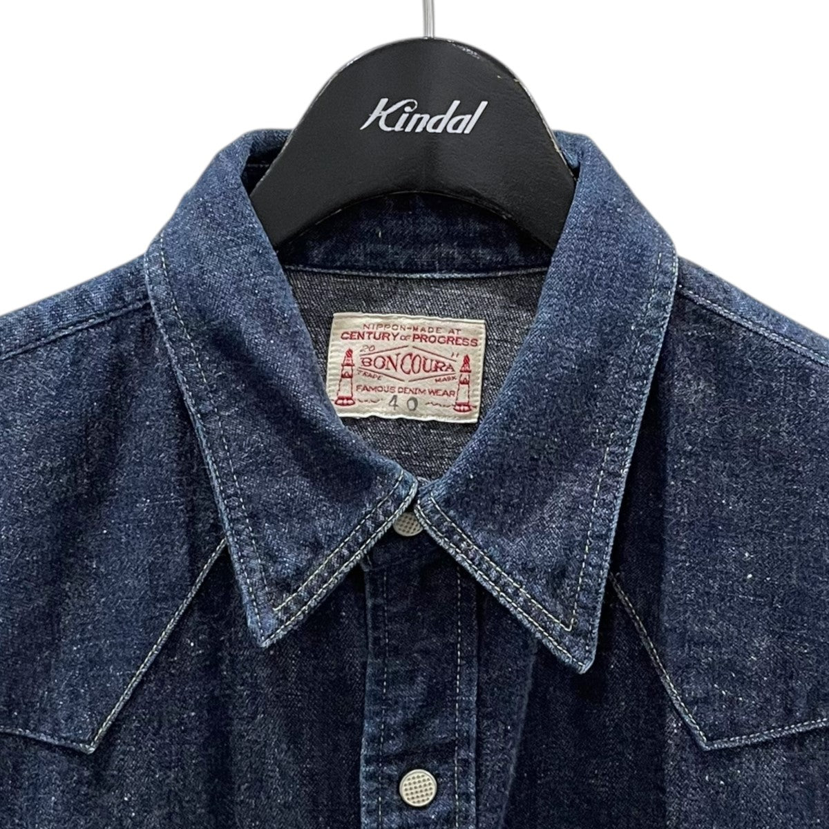 BONCOURA(ボンクラ) デニムウエスタンシャツ DENIM WESTERN