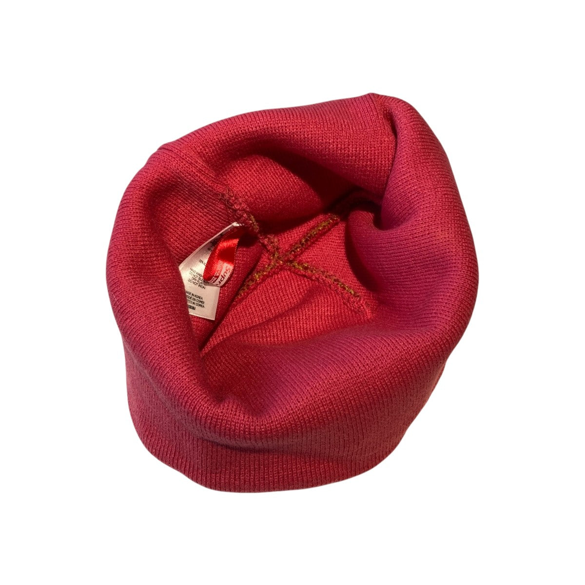 Supreme×JUNYA WATANABE CDG ニット帽 ピンク×ベージュ｜【公式