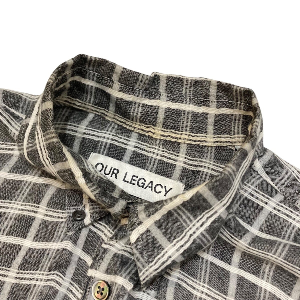 し*ん様 ourlegacy アワーレガシー　チェックシャツ OUR LEGACY(アワーレガシー) チェックシャツ イエロー サイズ 48