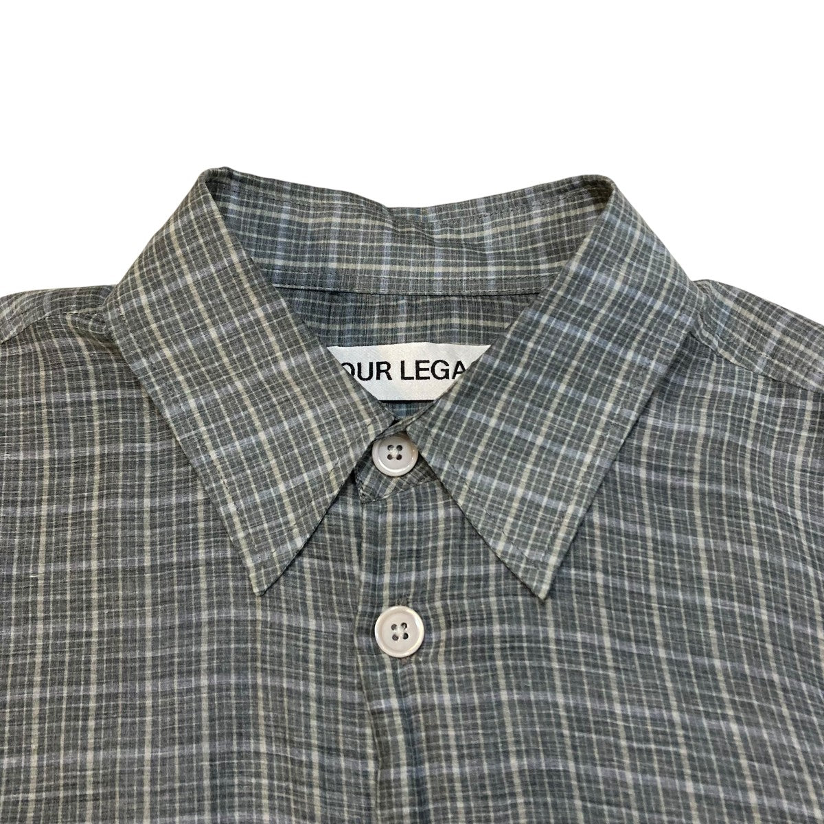 OUR LEGACY 25FW限定 ピンクグレー チェック ネルシャツ 長袖